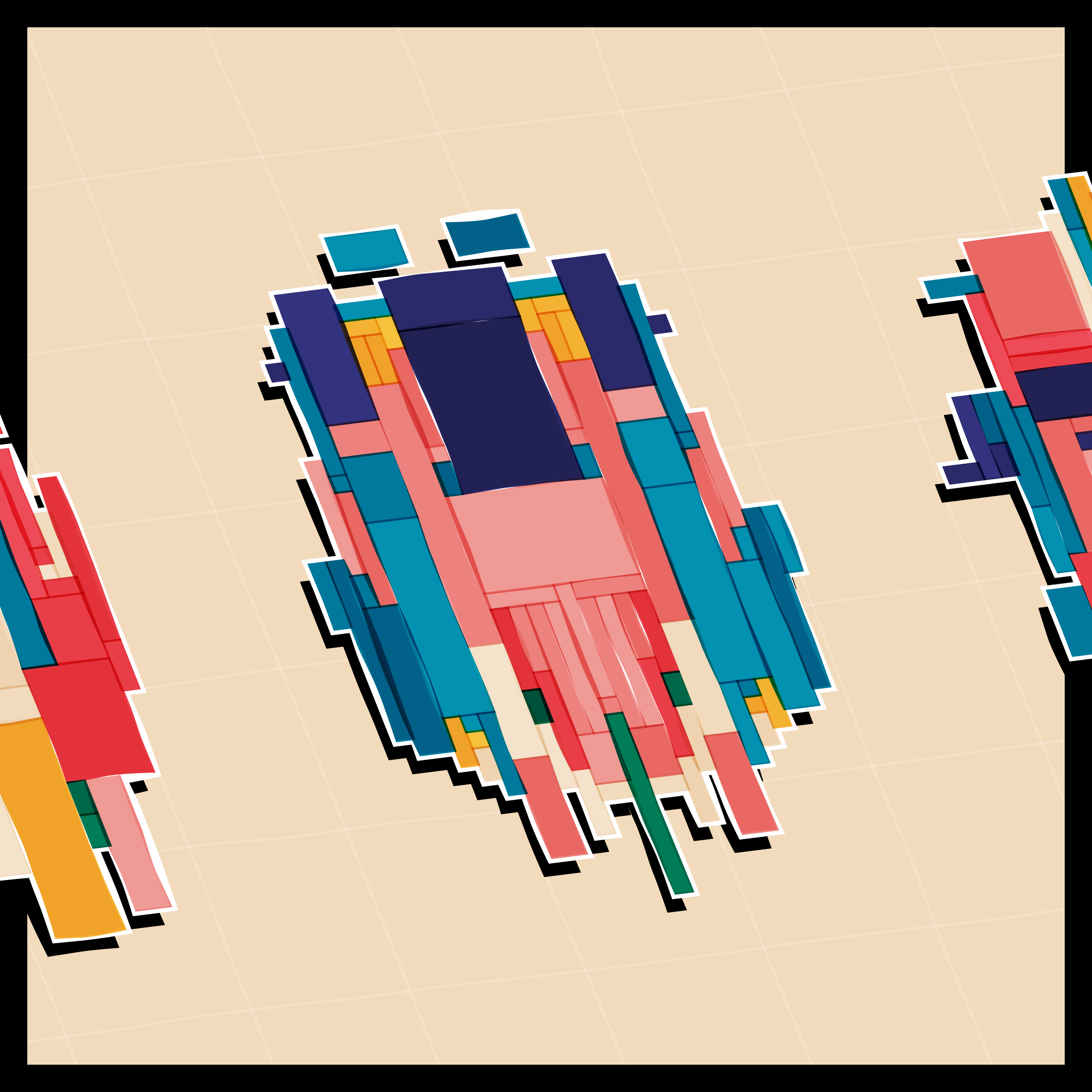 Art Blocks - Art Blocks v2 - Paper Armada #801 - NFT # 37000801