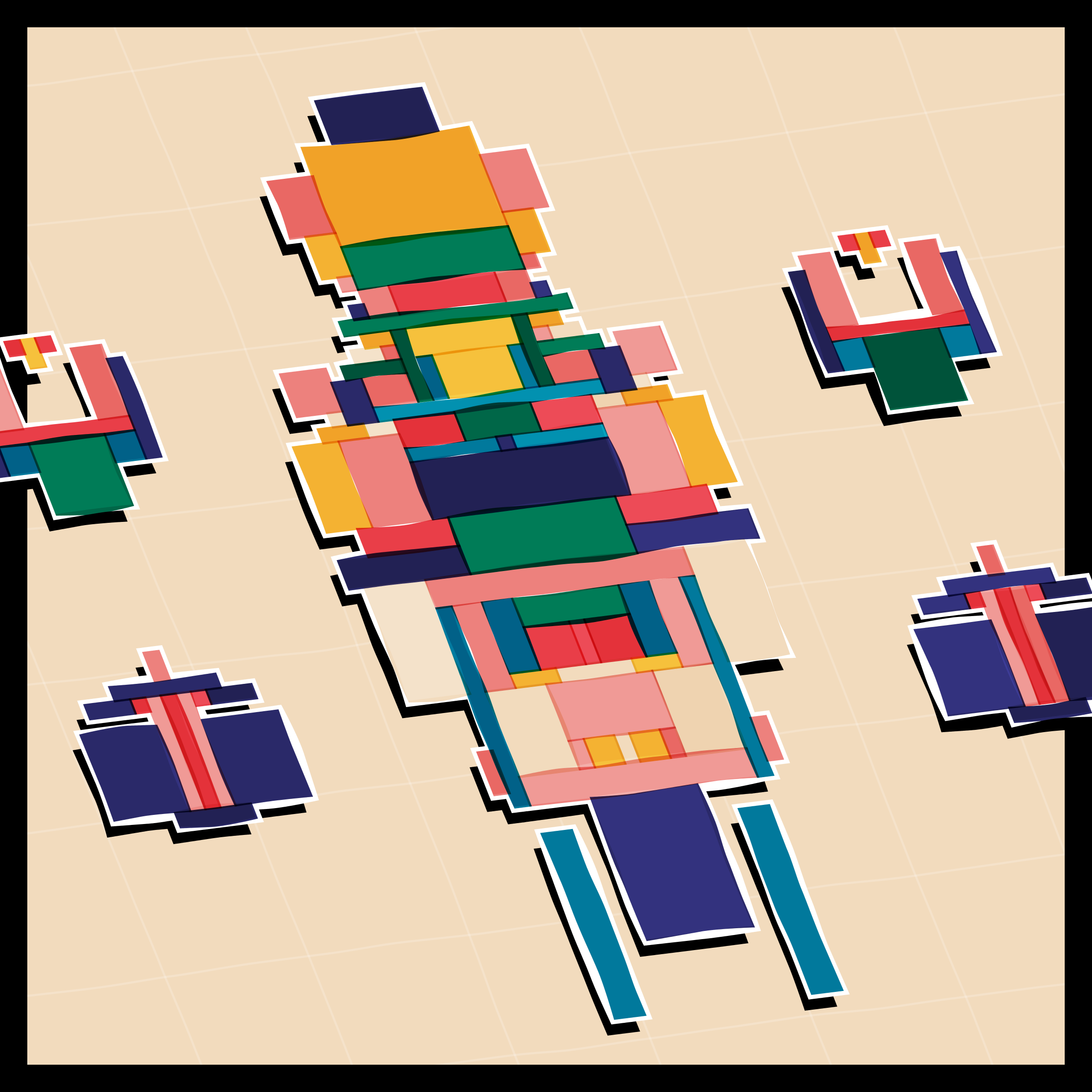 Art Blocks - Art Blocks v2 - Paper Armada #803 - NFT # 37000803