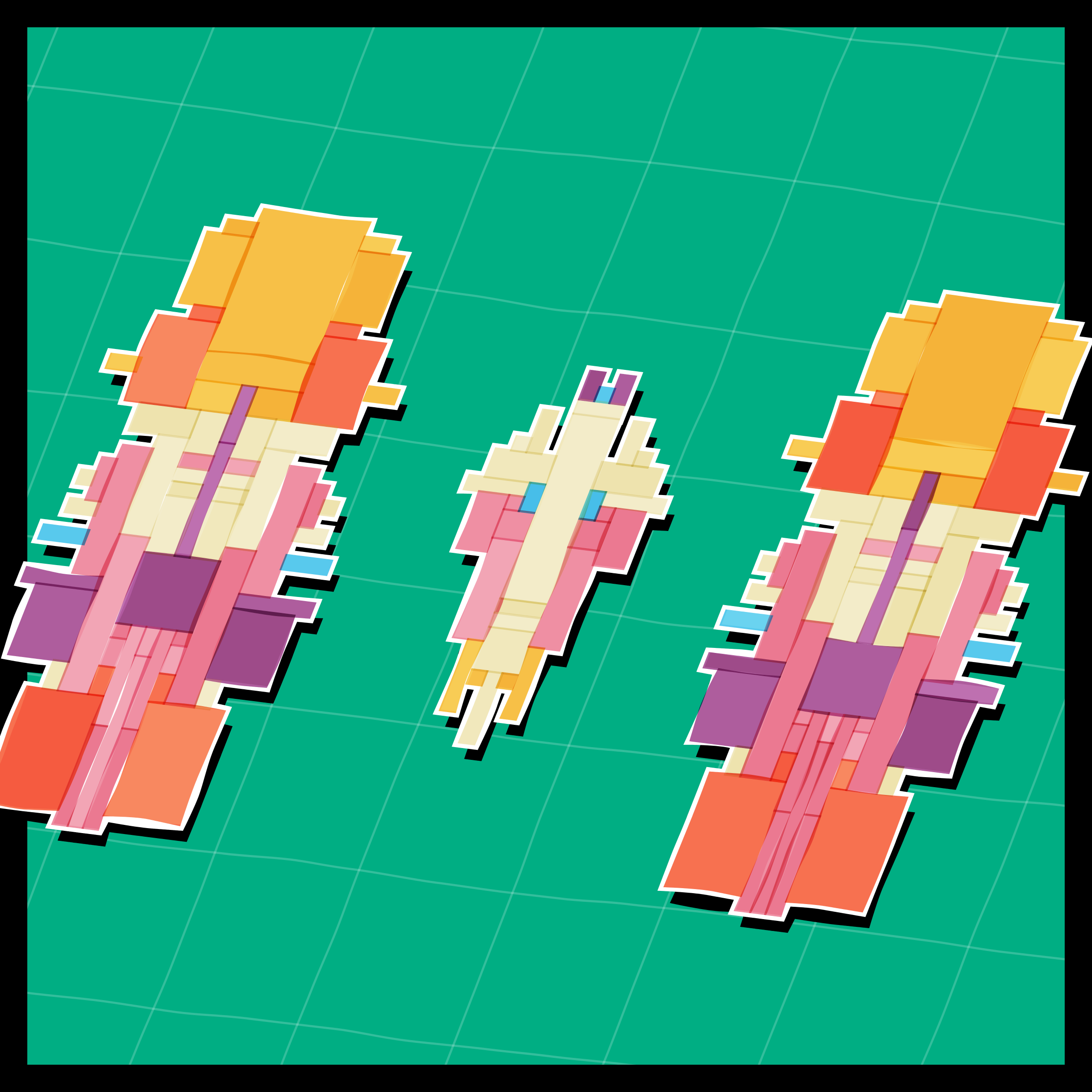 Art Blocks - Art Blocks v2 - Paper Armada #812 - NFT # 37000812