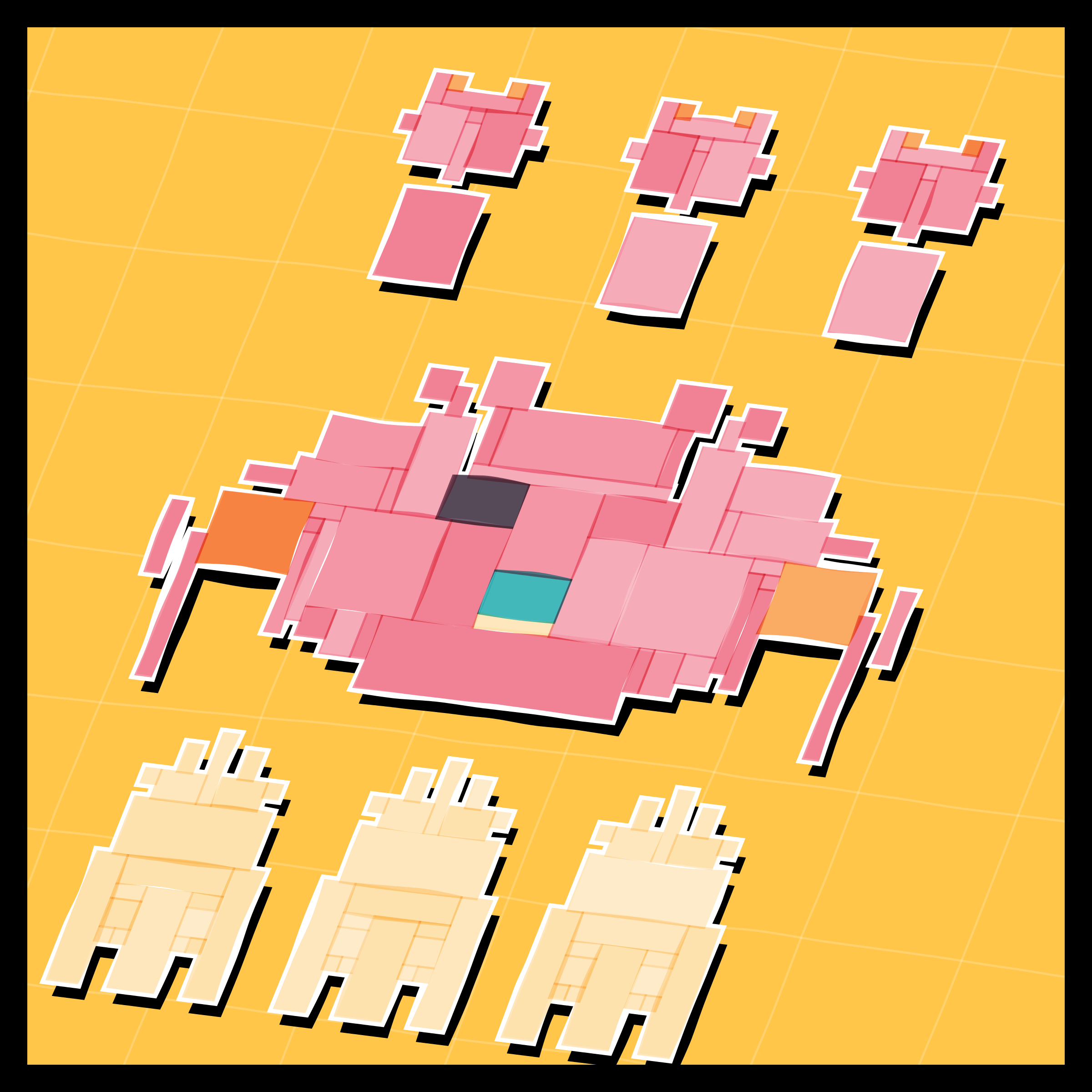 Art Blocks - Art Blocks v2 - Paper Armada #813 - NFT # 37000813