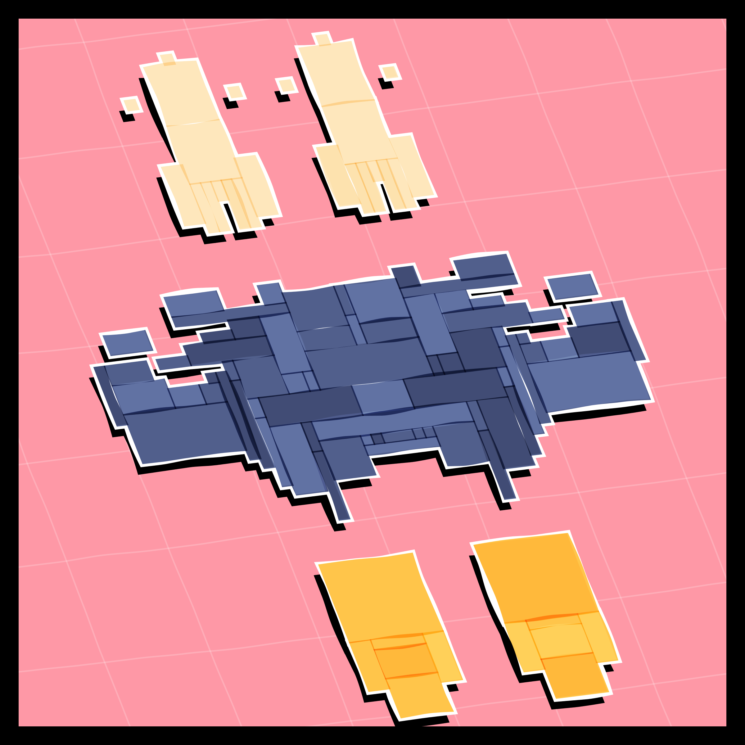 Art Blocks - Art Blocks v2 - Paper Armada #842 - NFT # 37000842