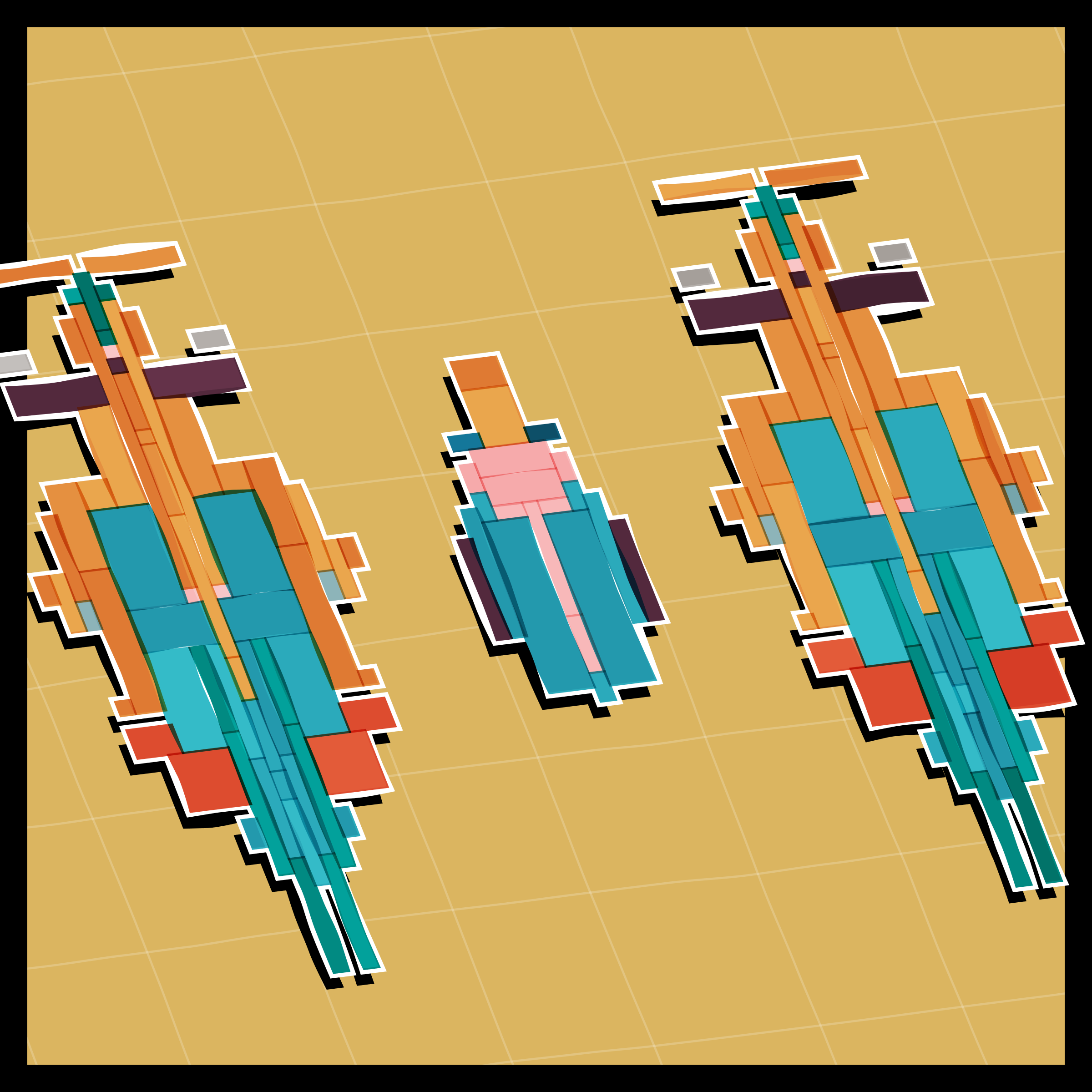 Art Blocks - Art Blocks v2 - Paper Armada #847 - NFT # 37000847