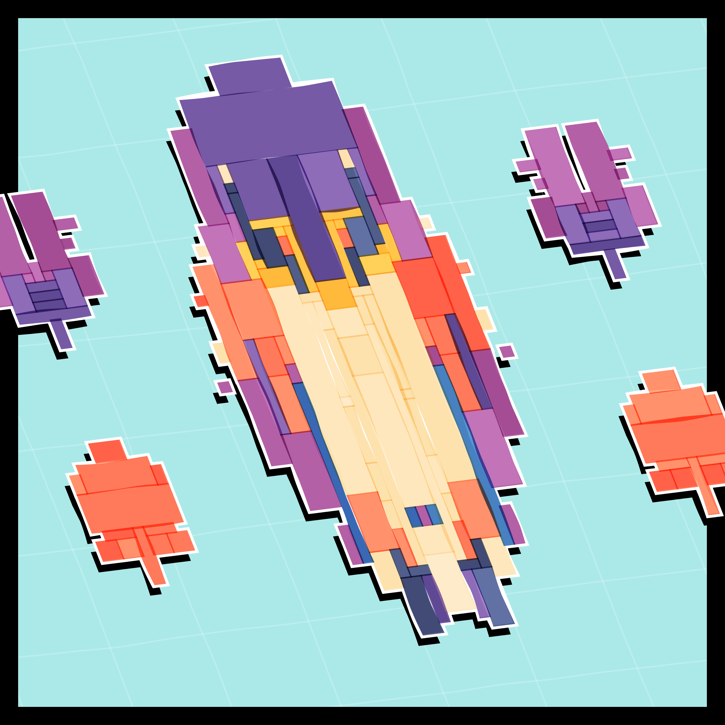 Art Blocks - Art Blocks v2 - Paper Armada #849 - NFT # 37000849