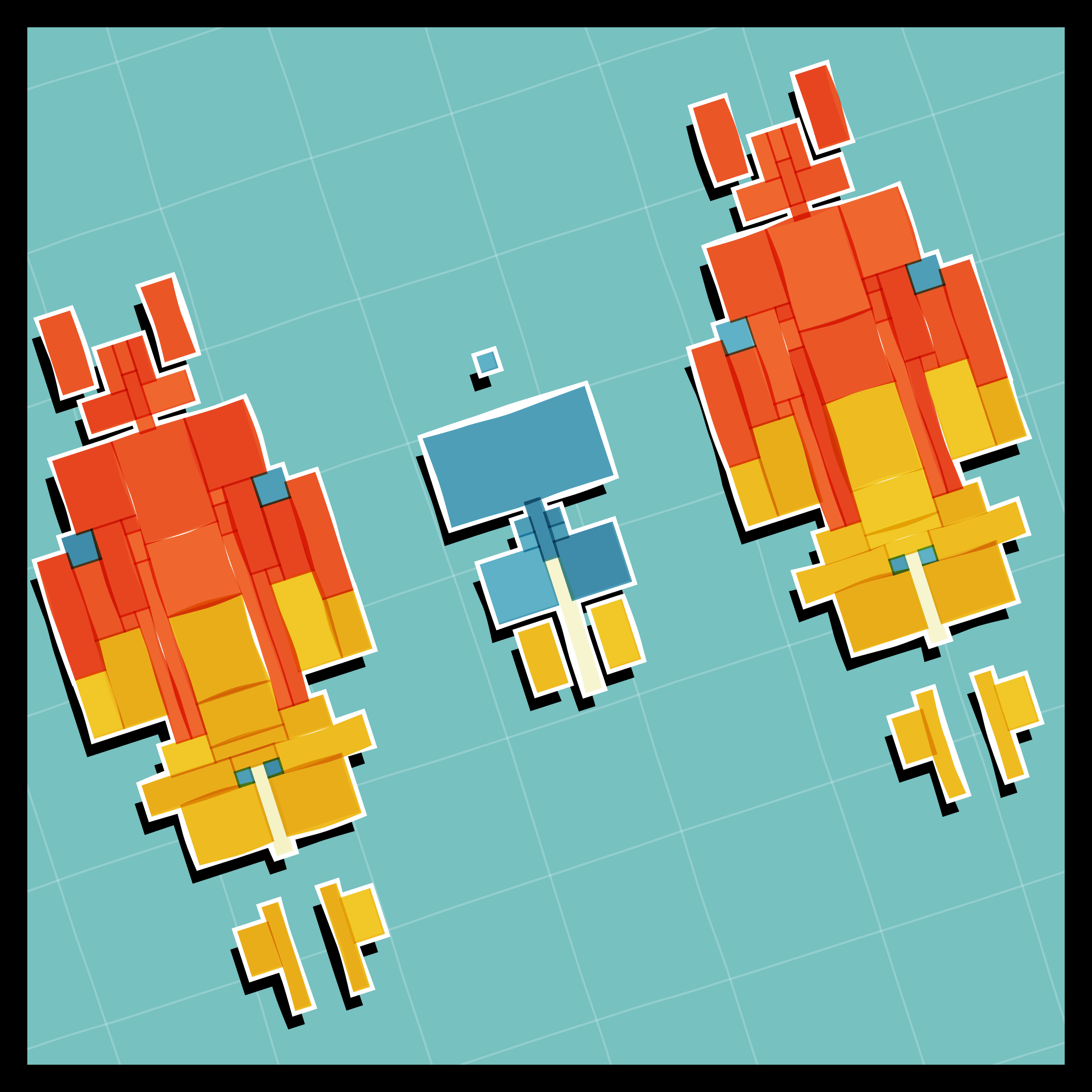 Art Blocks - Art Blocks v2 - Paper Armada #874 - NFT # 37000874