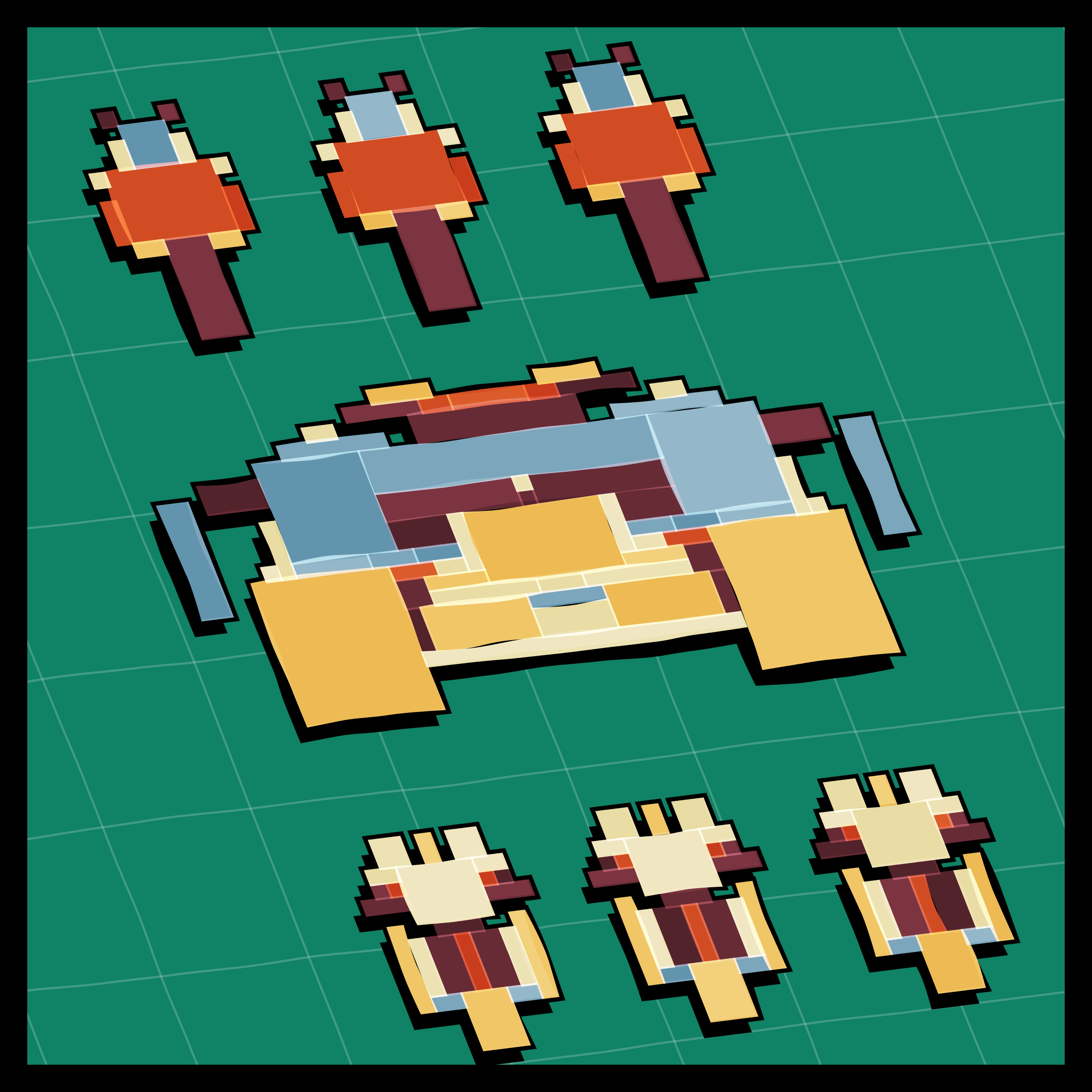 Art Blocks - Art Blocks v2 - Paper Armada #877 - NFT # 37000877