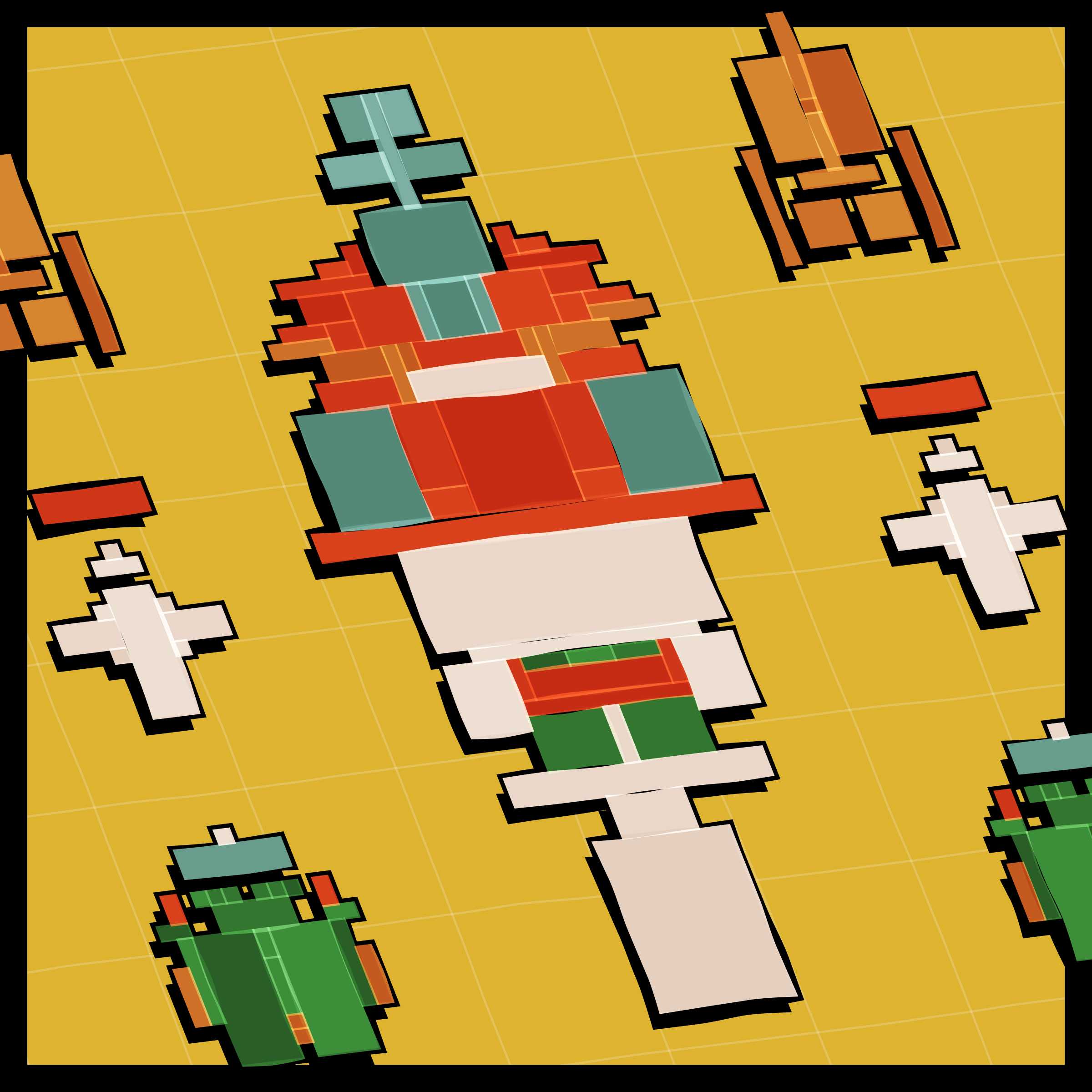 Art Blocks - Art Blocks v2 - Paper Armada #878 - NFT # 37000878