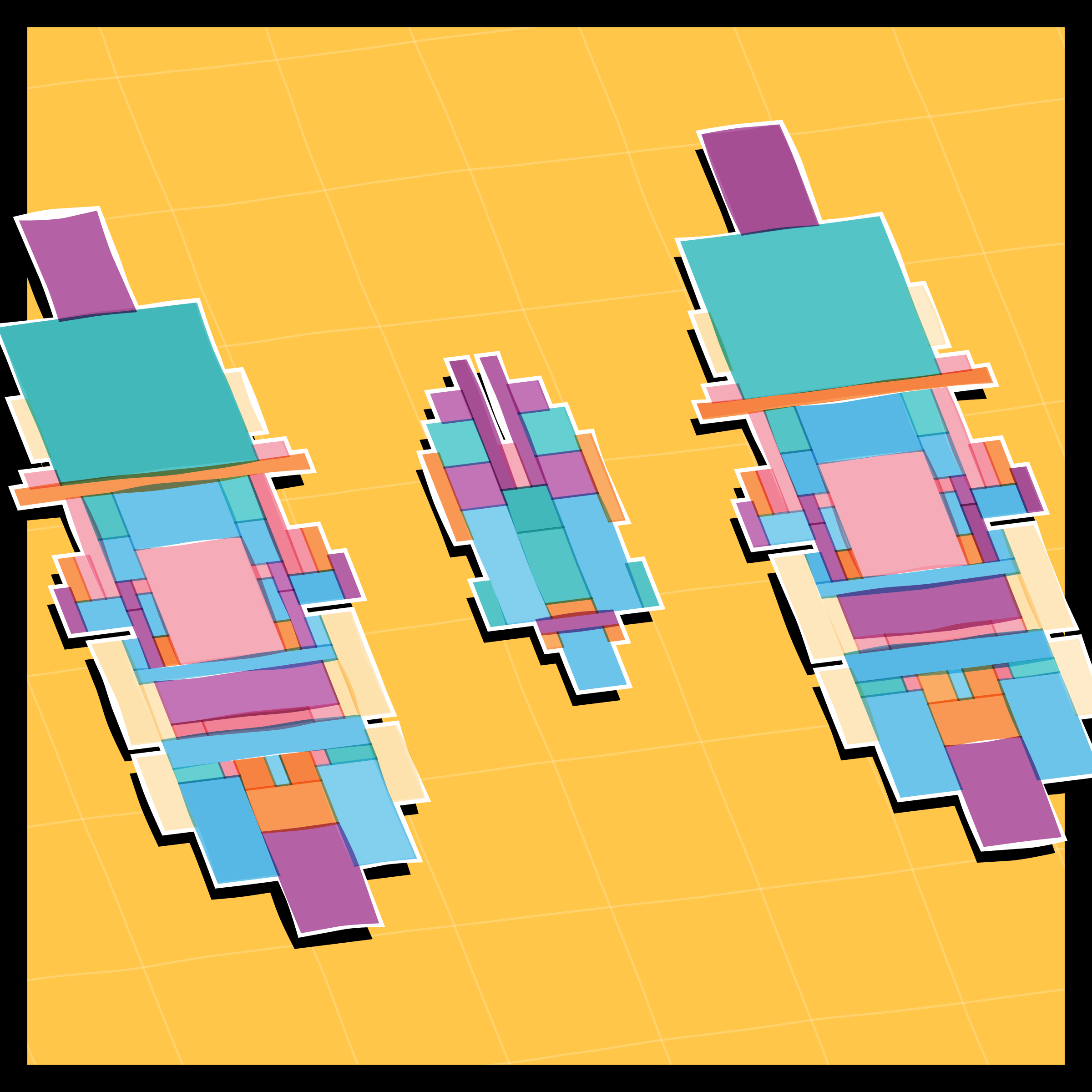 Art Blocks - Art Blocks v2 - Paper Armada #883 - NFT # 37000883