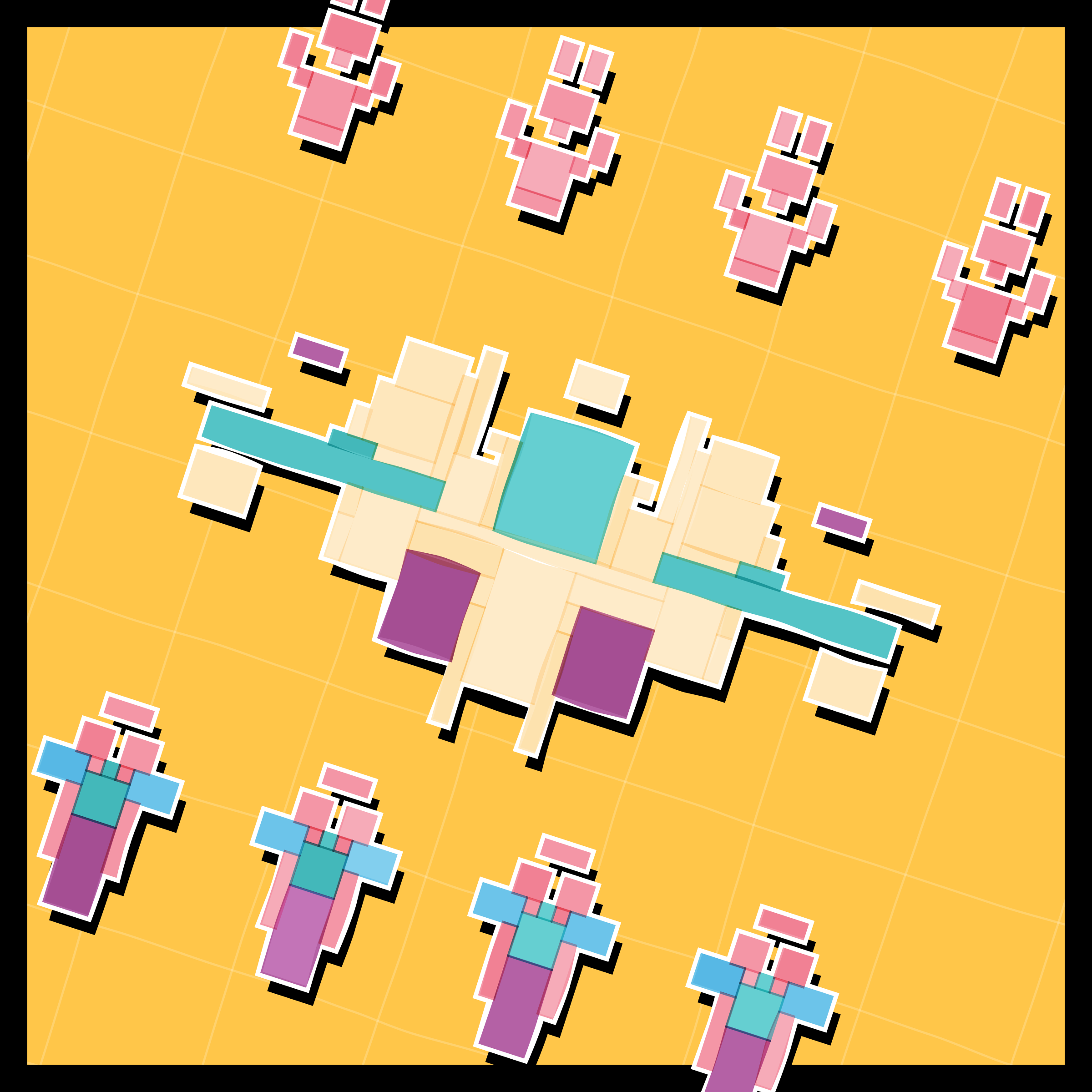 Art Blocks - Art Blocks v2 - Paper Armada #907 - NFT # 37000907