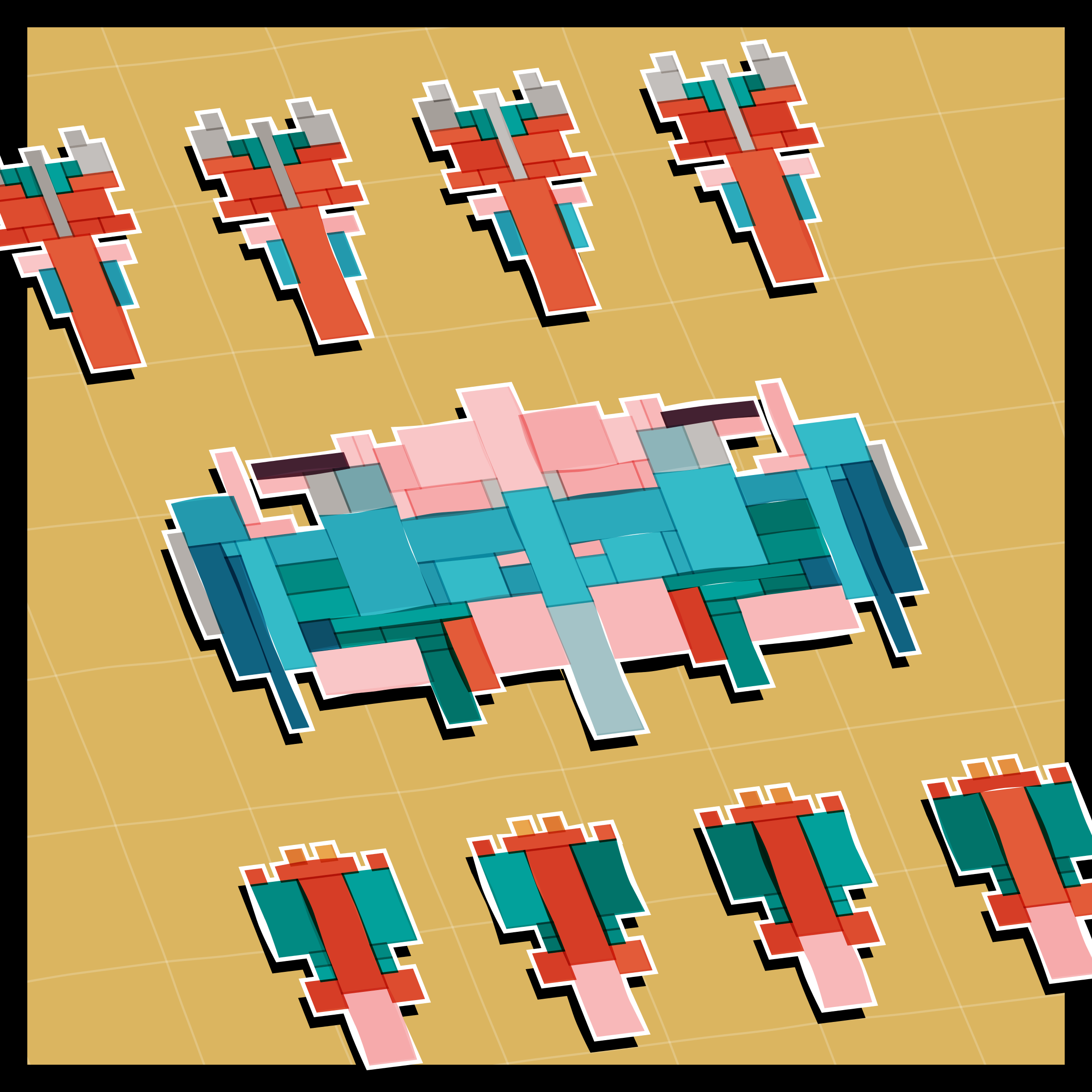 Art Blocks - Art Blocks v2 - Paper Armada #931 - NFT # 37000931