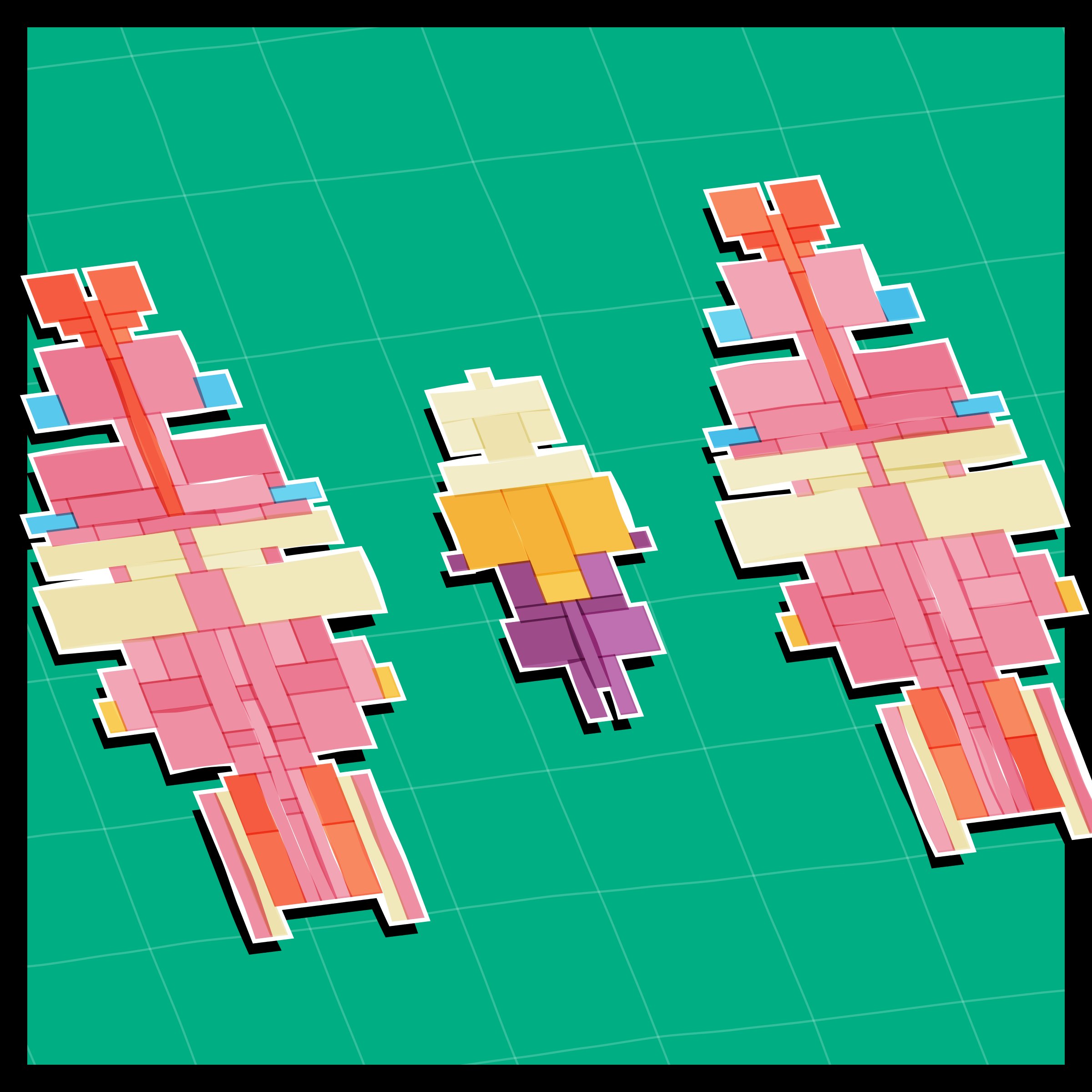 Art Blocks - Art Blocks v2 - Paper Armada #936 - NFT # 37000936