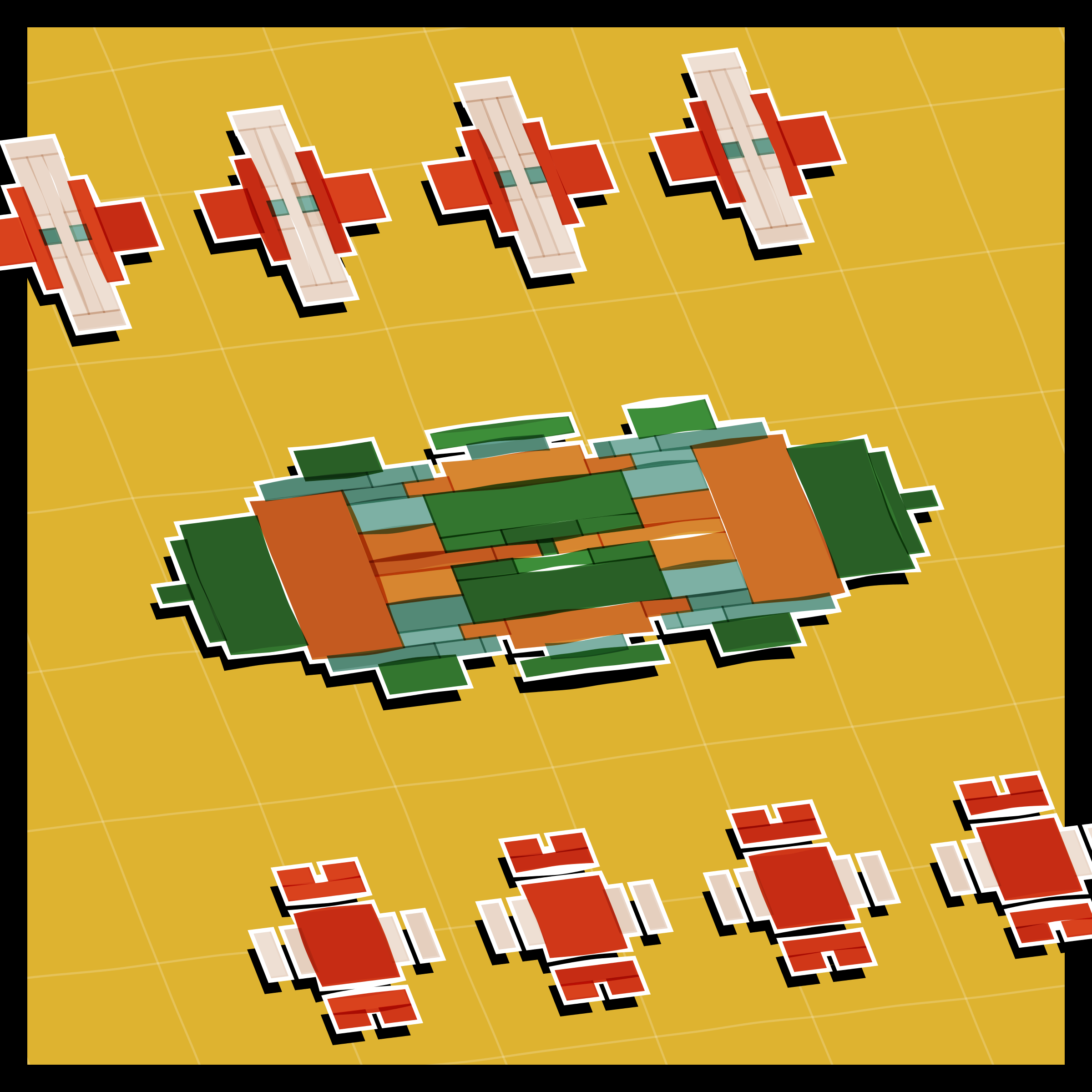 Art Blocks - Art Blocks v2 - Paper Armada #938 - NFT # 37000938