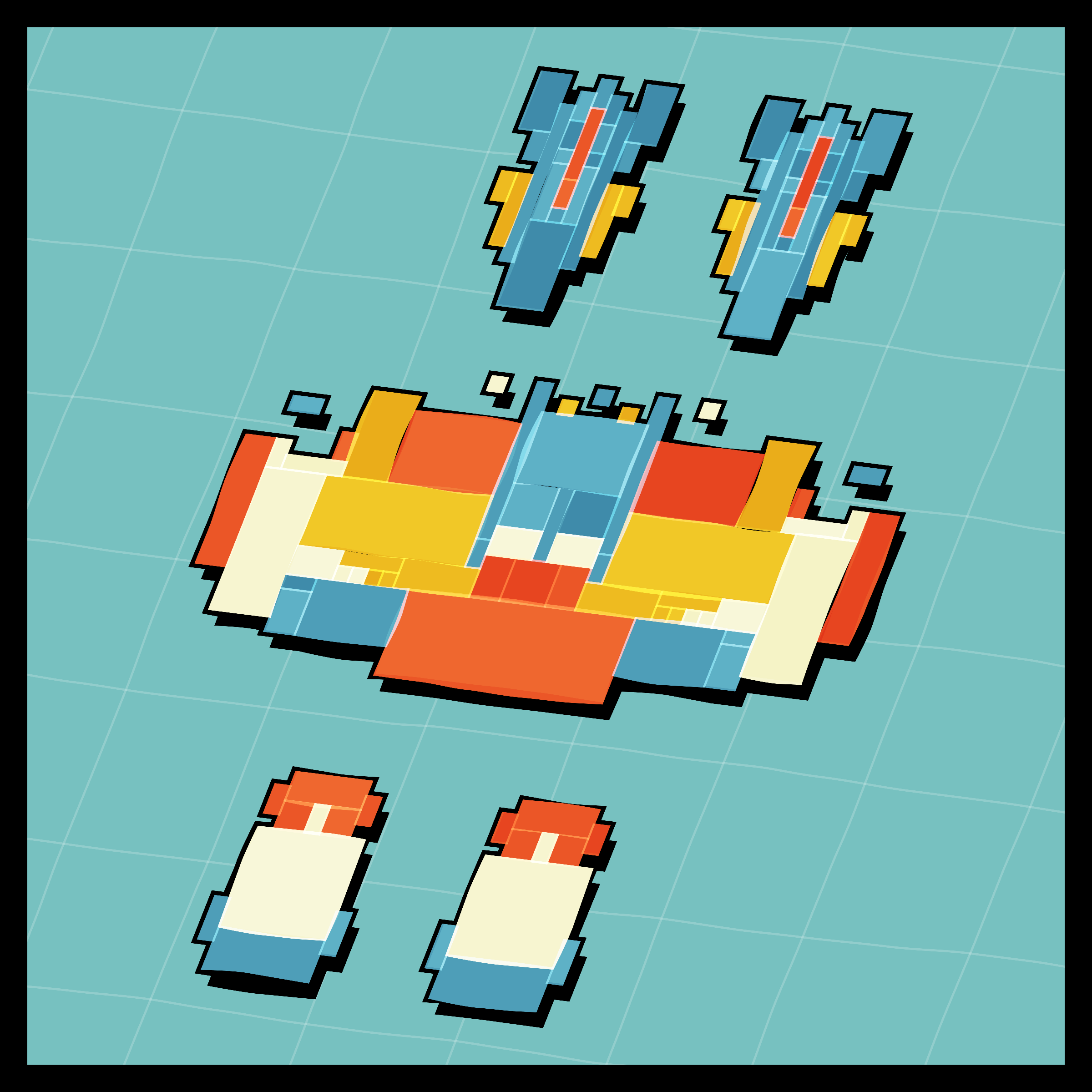 Art Blocks - Art Blocks v2 - Paper Armada #942 - NFT # 37000942