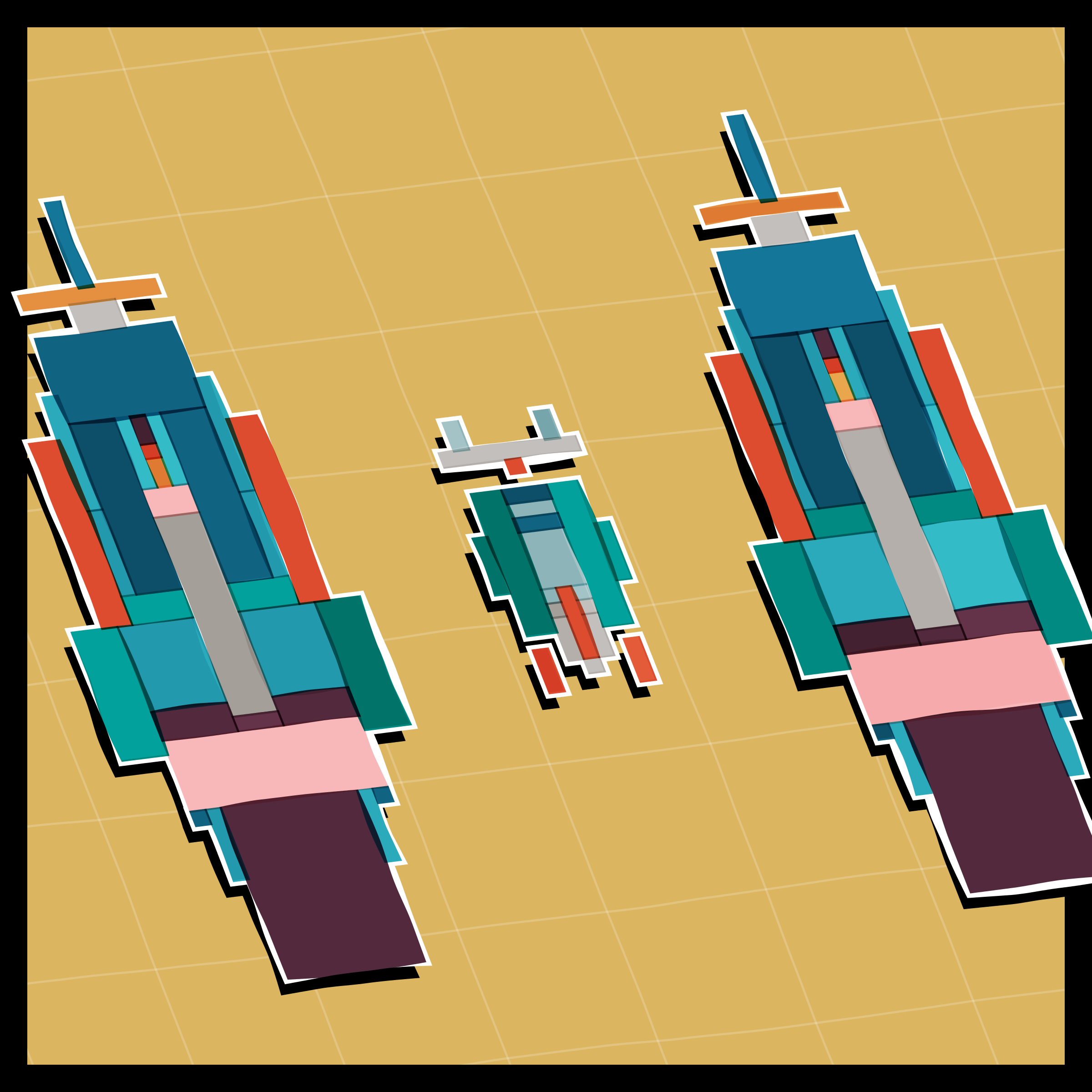 Art Blocks - Art Blocks v2 - Paper Armada #953 - NFT # 37000953