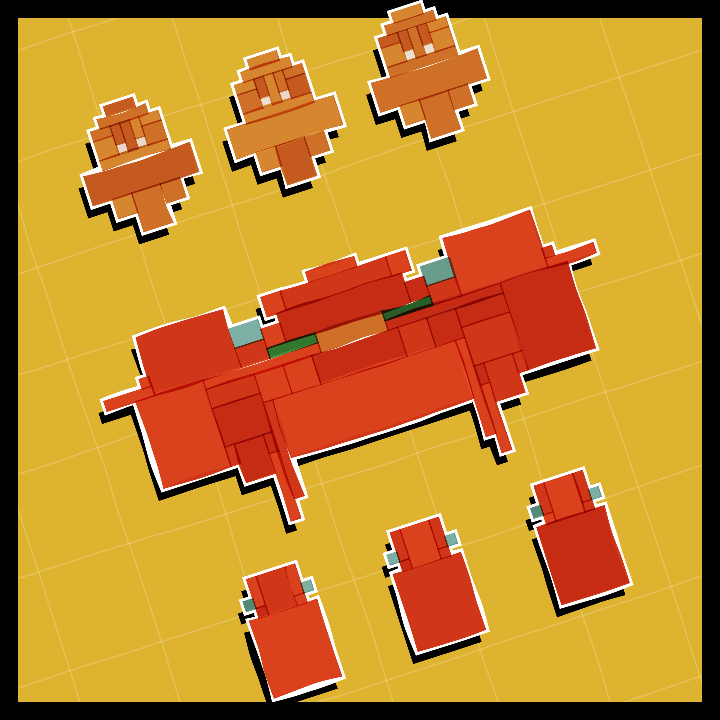 Art Blocks - Art Blocks v2 - Paper Armada #954 - NFT # 37000954