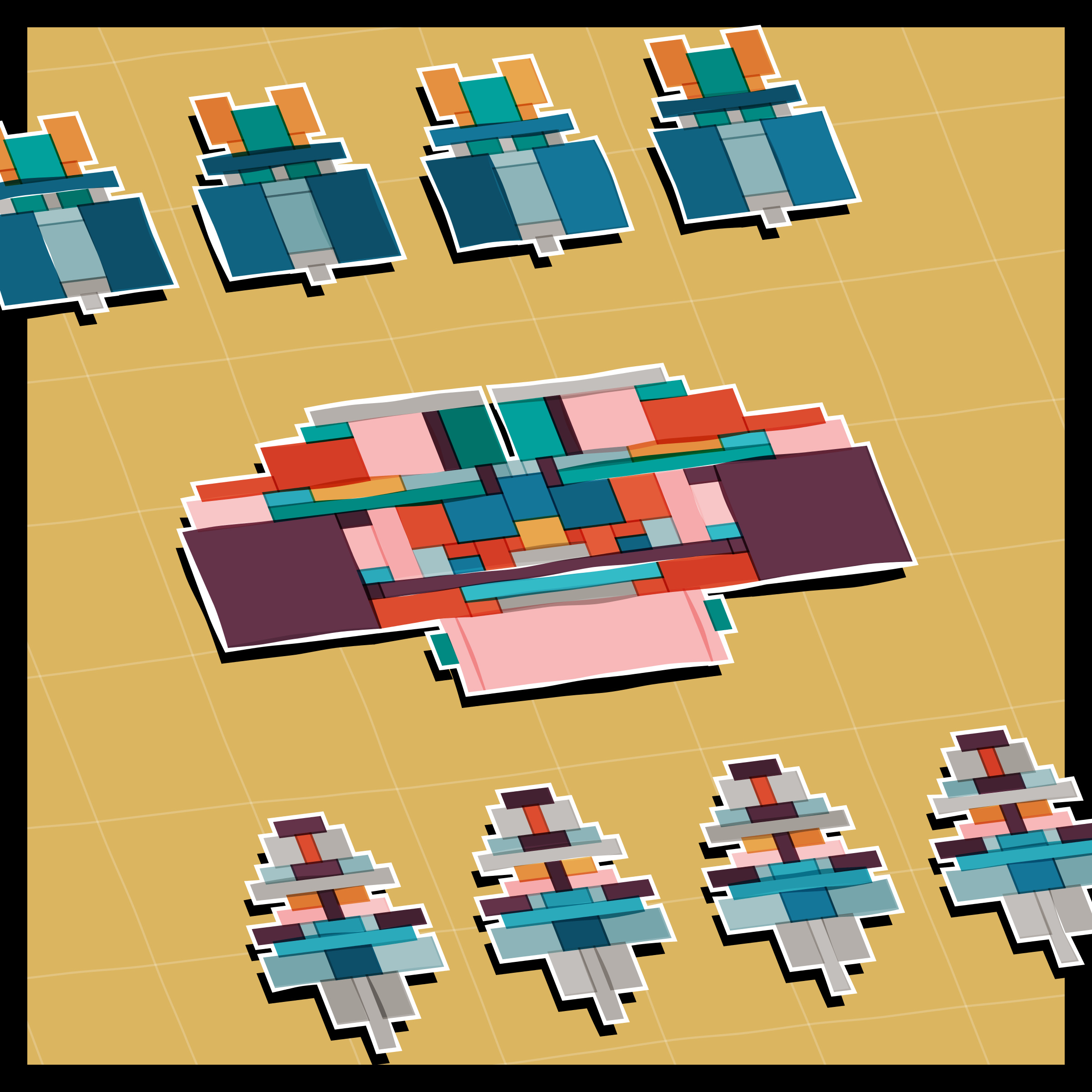 Art Blocks - Art Blocks v2 - Paper Armada #955 - NFT # 37000955