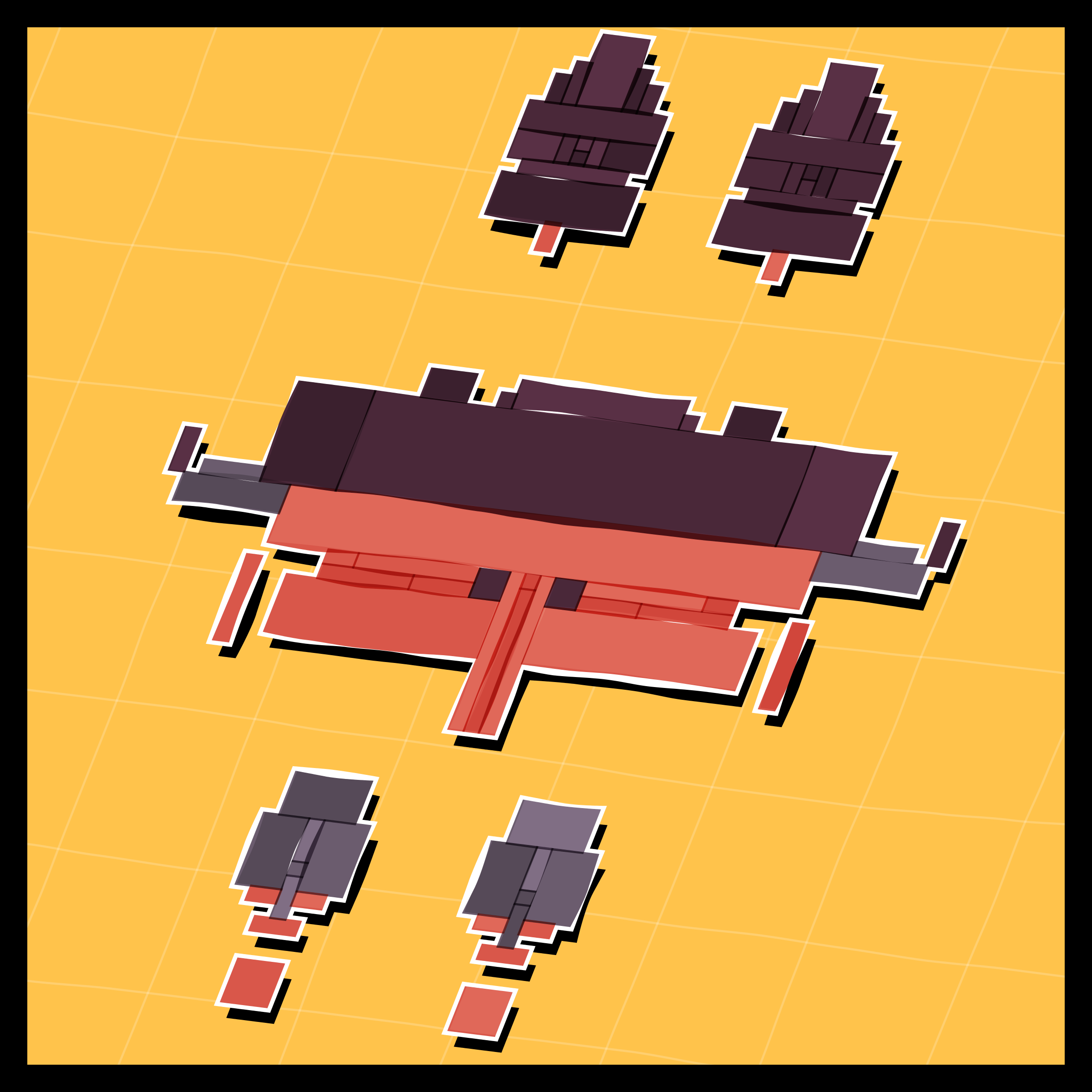 Art Blocks - Art Blocks v2 - Paper Armada #960 - NFT # 37000960