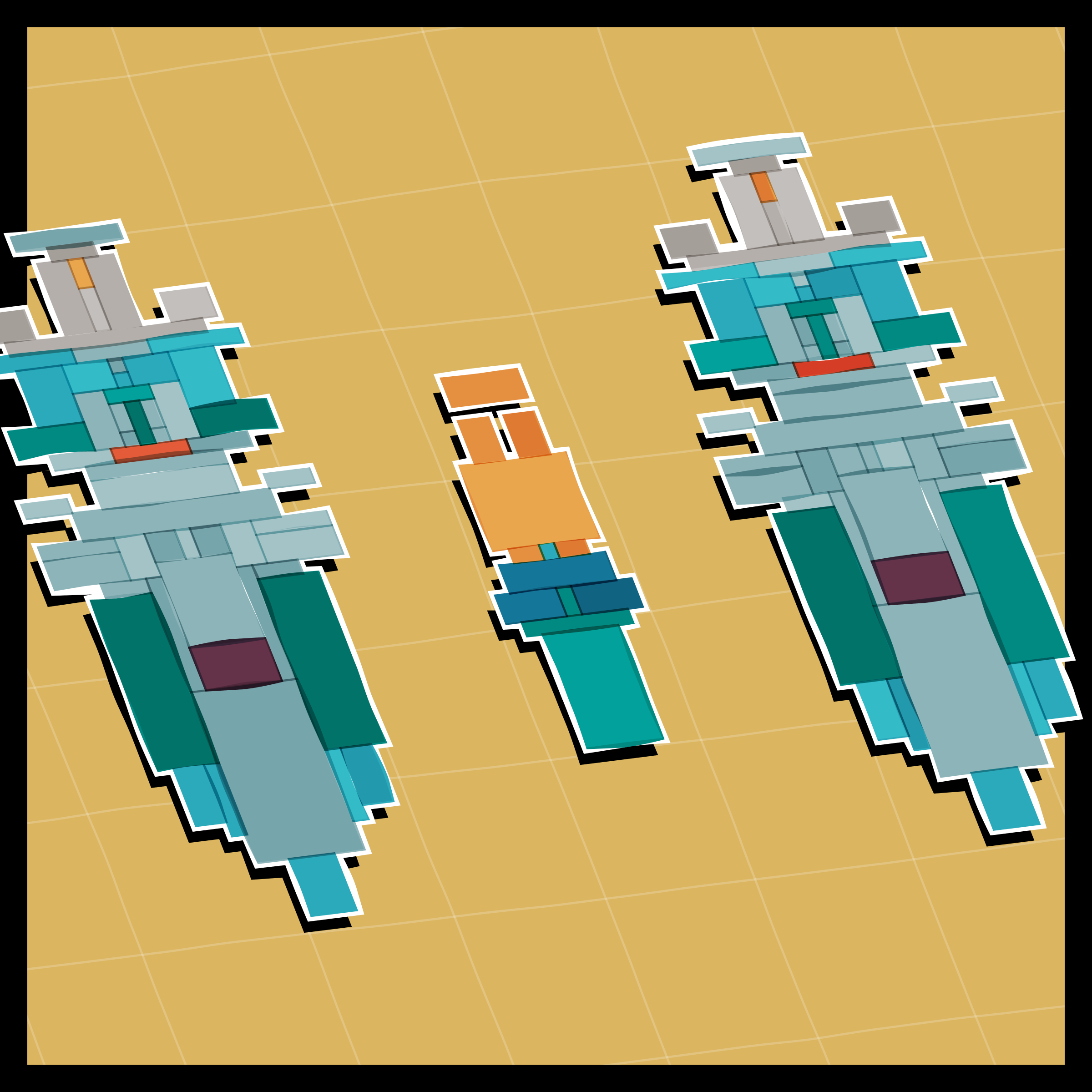 Art Blocks - Art Blocks v2 - Paper Armada #971 - NFT # 37000971