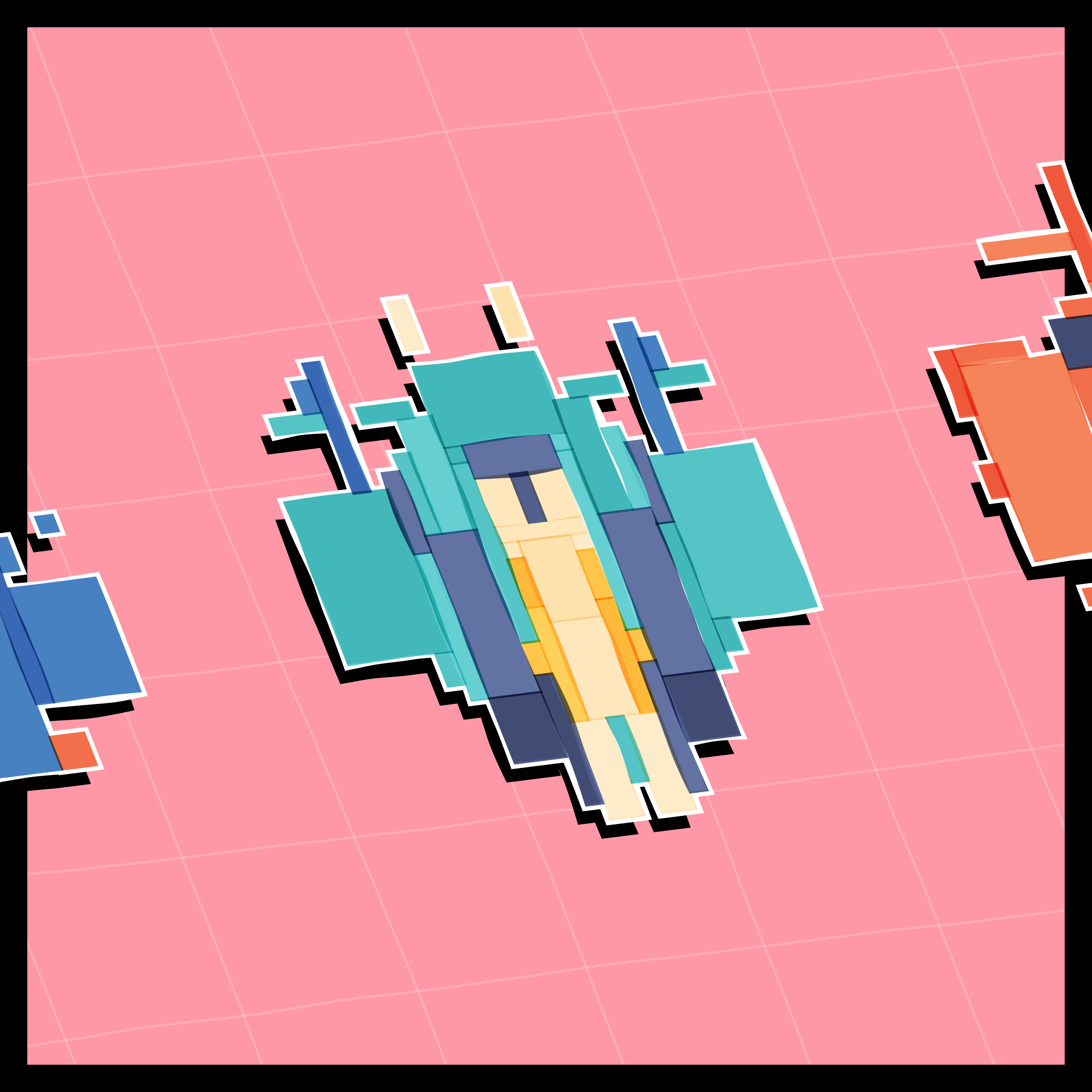 Art Blocks - Art Blocks v2 - Paper Armada #1043 - NFT # 37001043