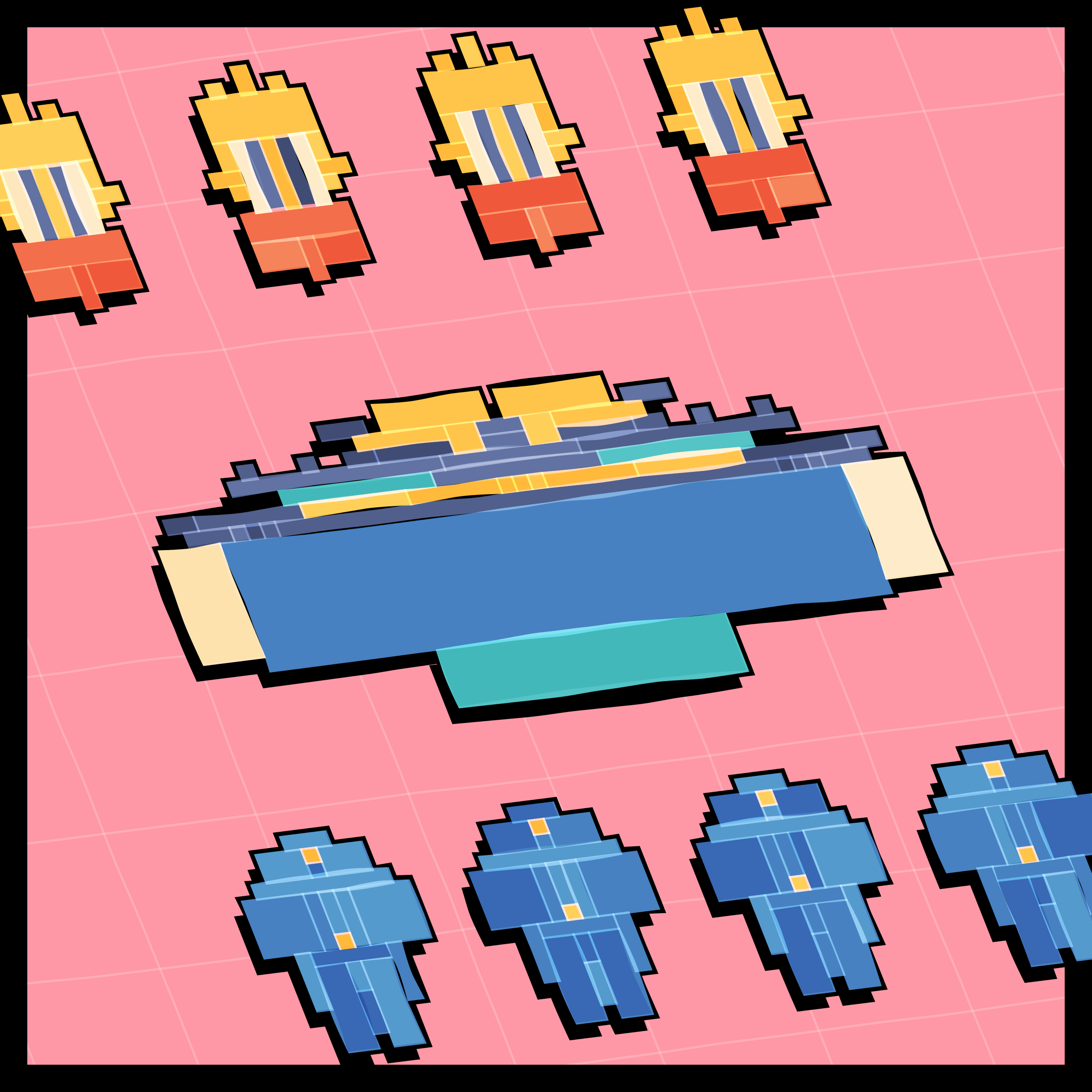 Art Blocks - Art Blocks v2 - Paper Armada #1049 - NFT # 37001049