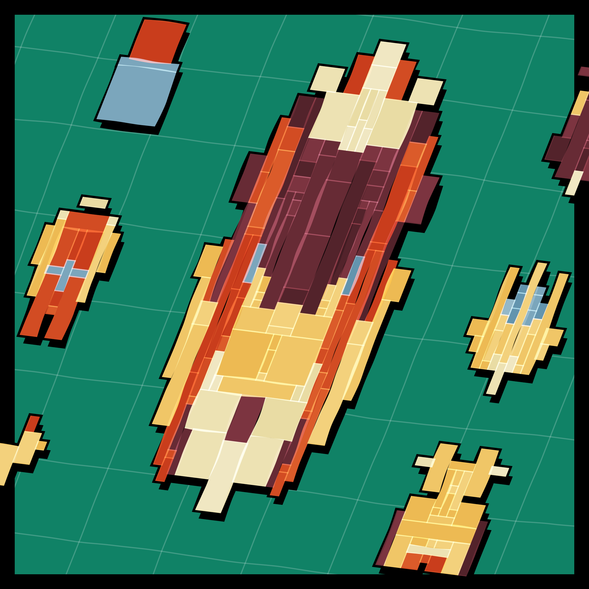 Art Blocks - Art Blocks v2 - Paper Armada #1072 - NFT # 37001072