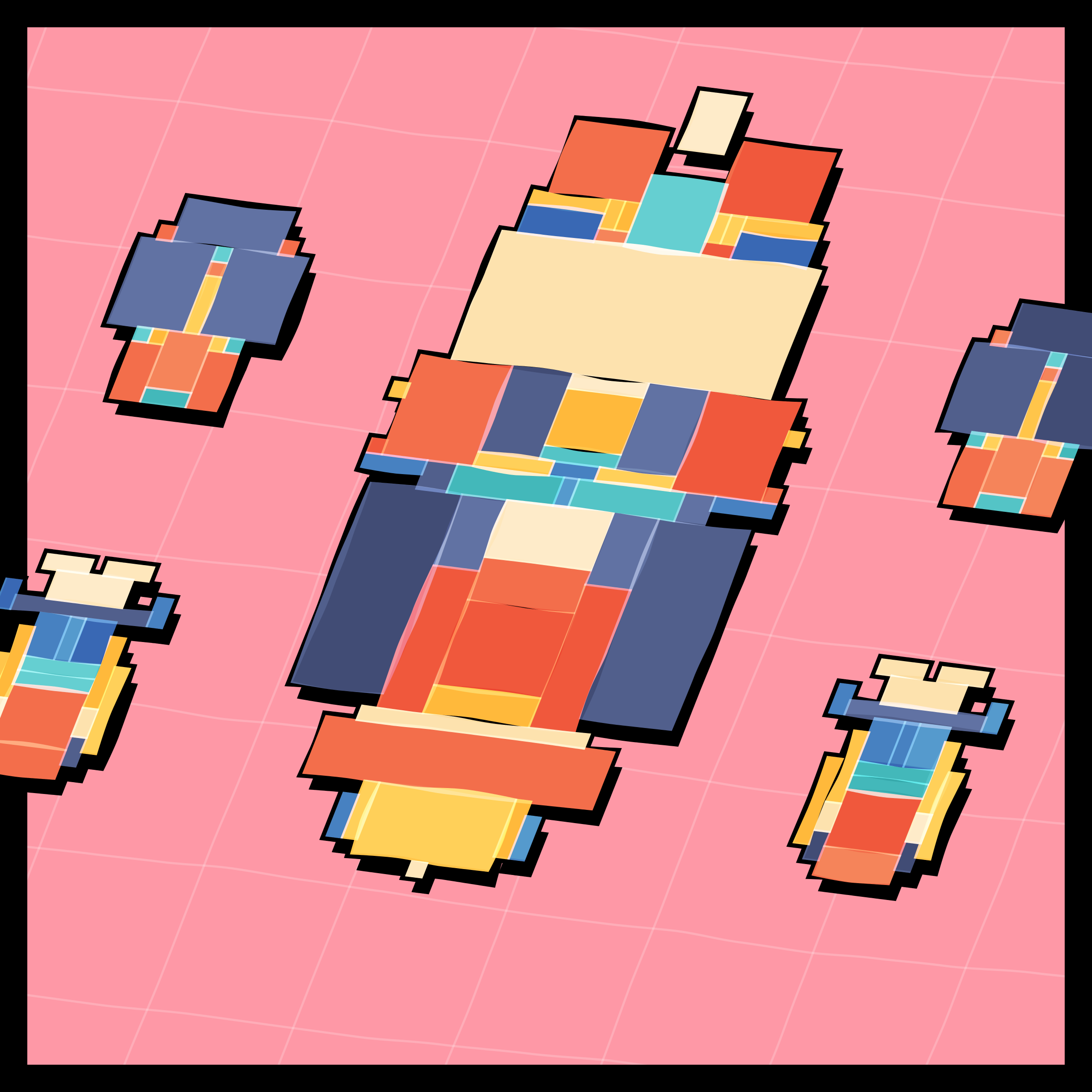 Art Blocks - Art Blocks v2 - Paper Armada #1084 - NFT # 37001084