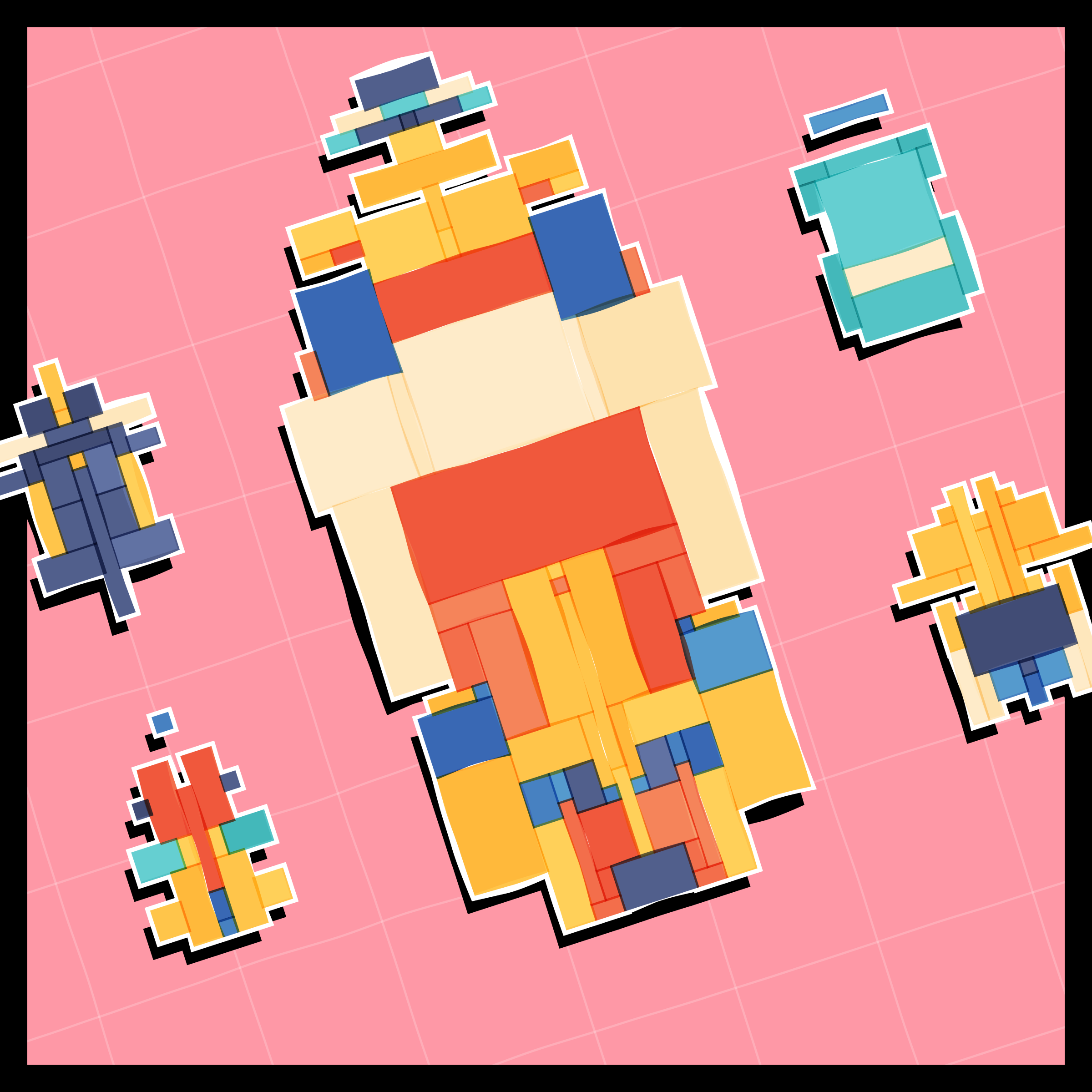 Art Blocks - Art Blocks v2 - Paper Armada #1088 - NFT # 37001088