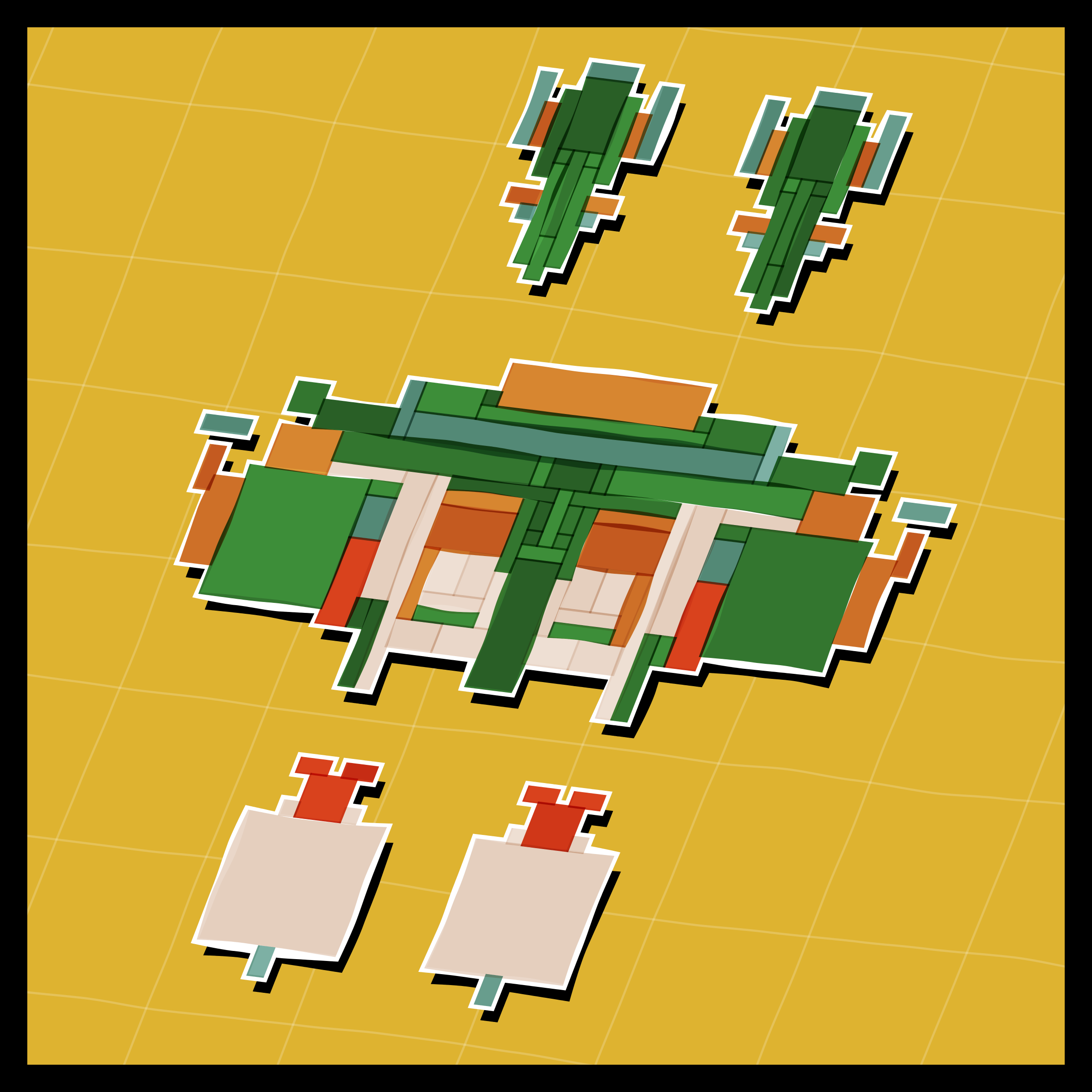 Art Blocks - Art Blocks v2 - Paper Armada #1093 - NFT # 37001093