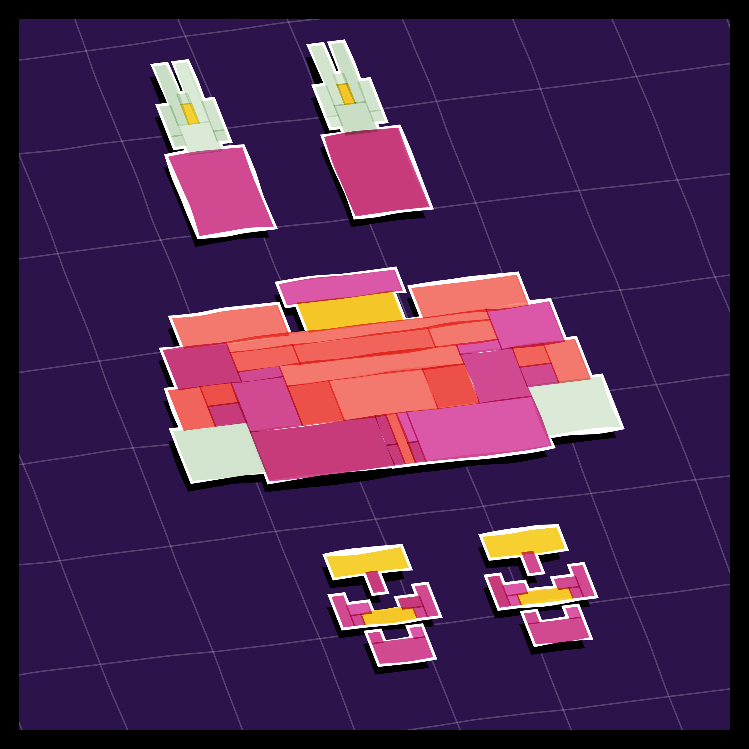 Art Blocks - Art Blocks v2 - Paper Armada #1095 - NFT # 37001095