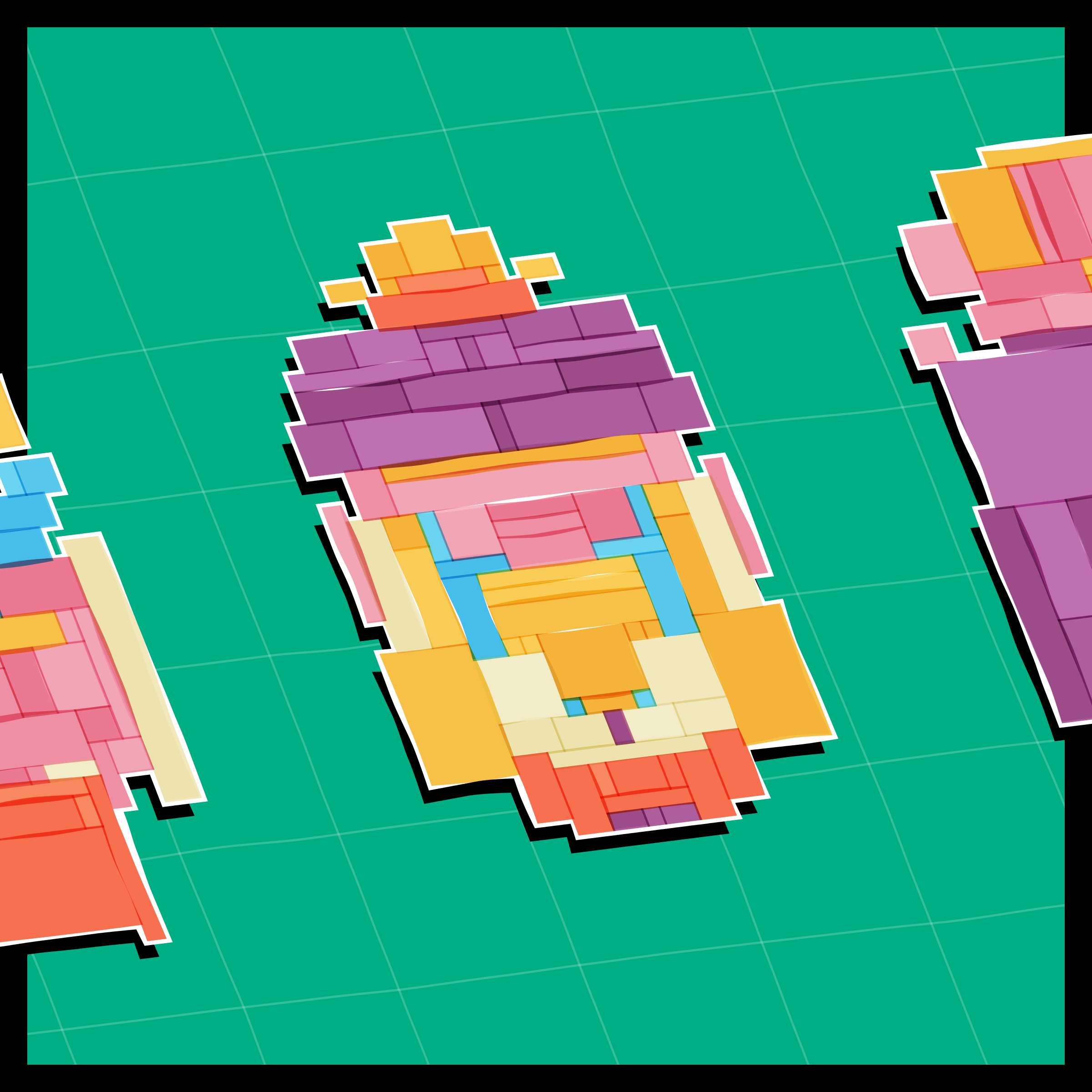 Art Blocks - Art Blocks v2 - Paper Armada #1096 - NFT # 37001096