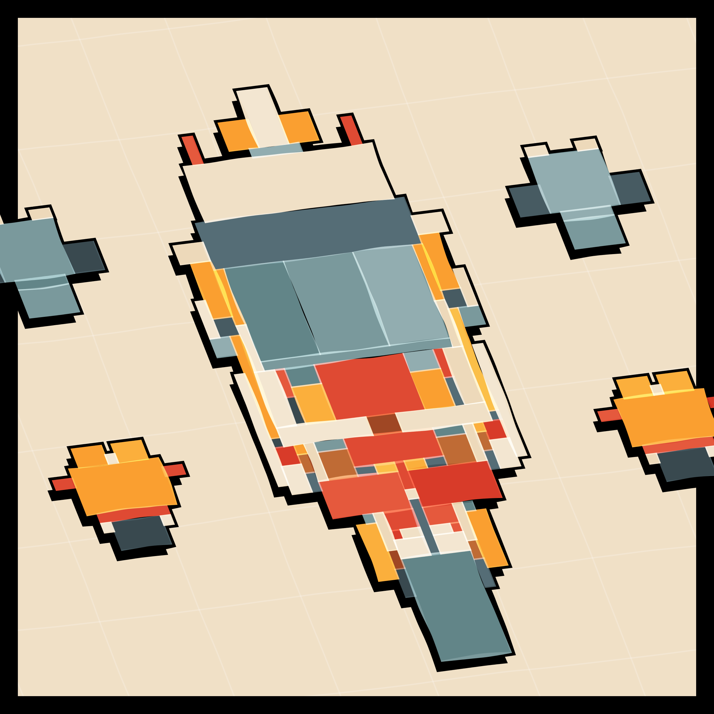 Art Blocks - Art Blocks v2 - Paper Armada #1098 - NFT # 37001098