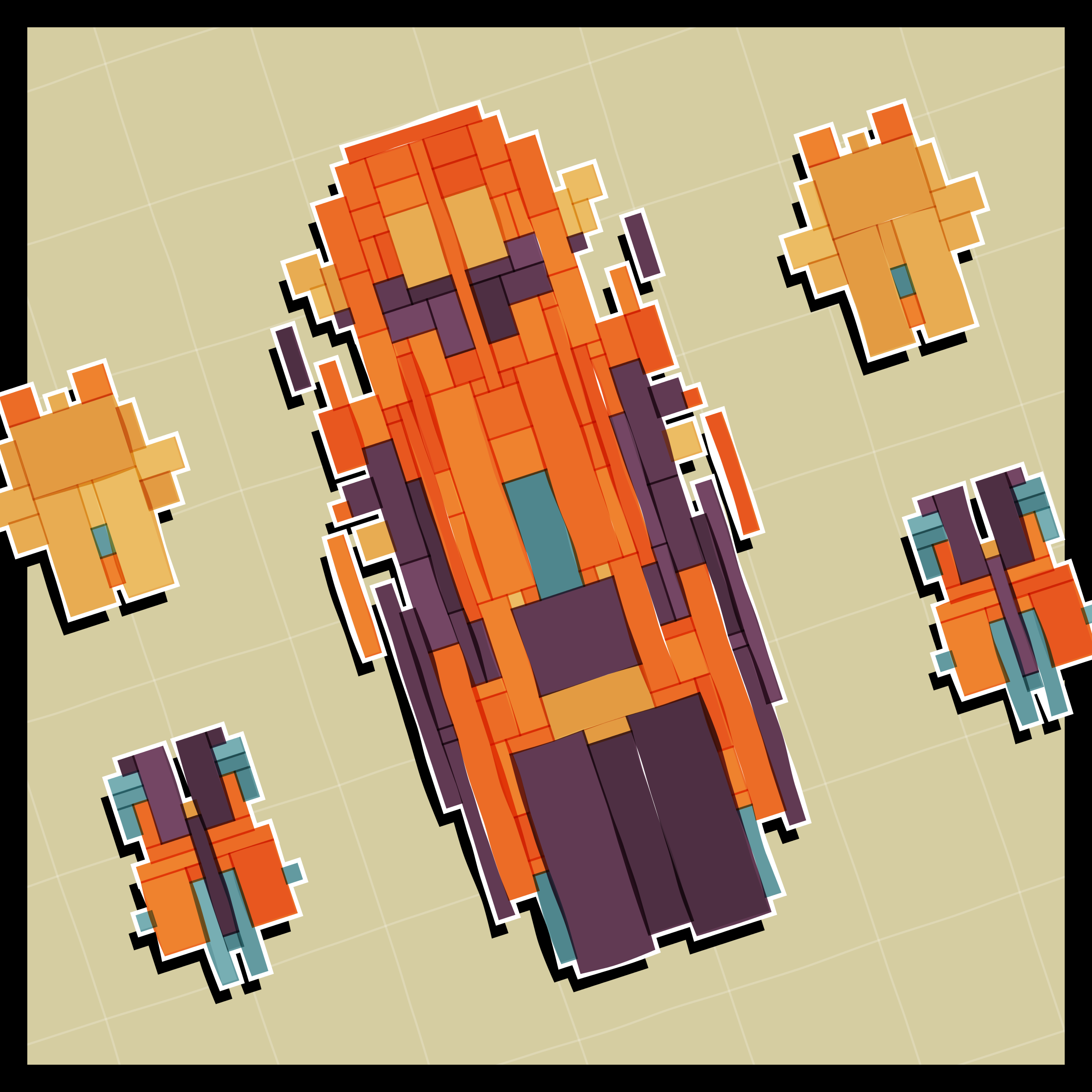 Art Blocks - Art Blocks v2 - Paper Armada #1099 - NFT # 37001099