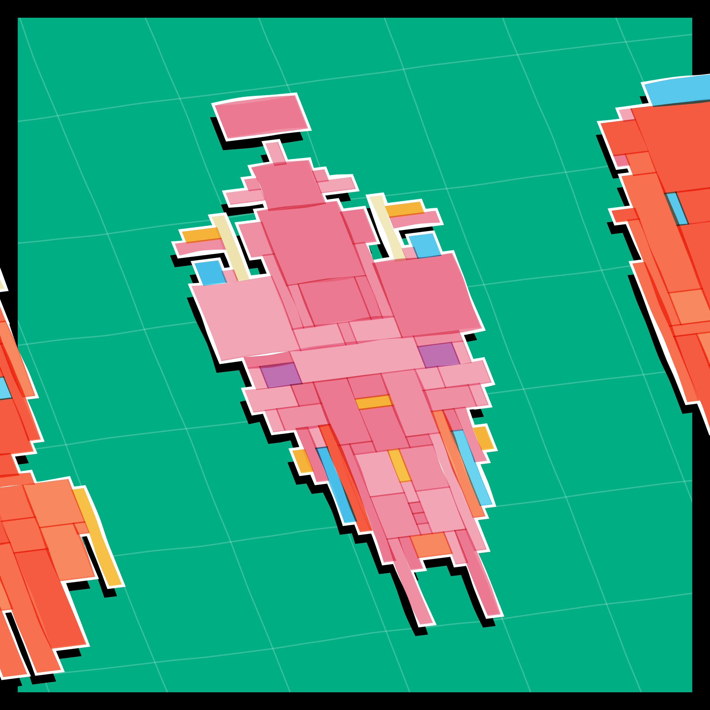 Art Blocks - Art Blocks v2 - Paper Armada #1100 - NFT # 37001100