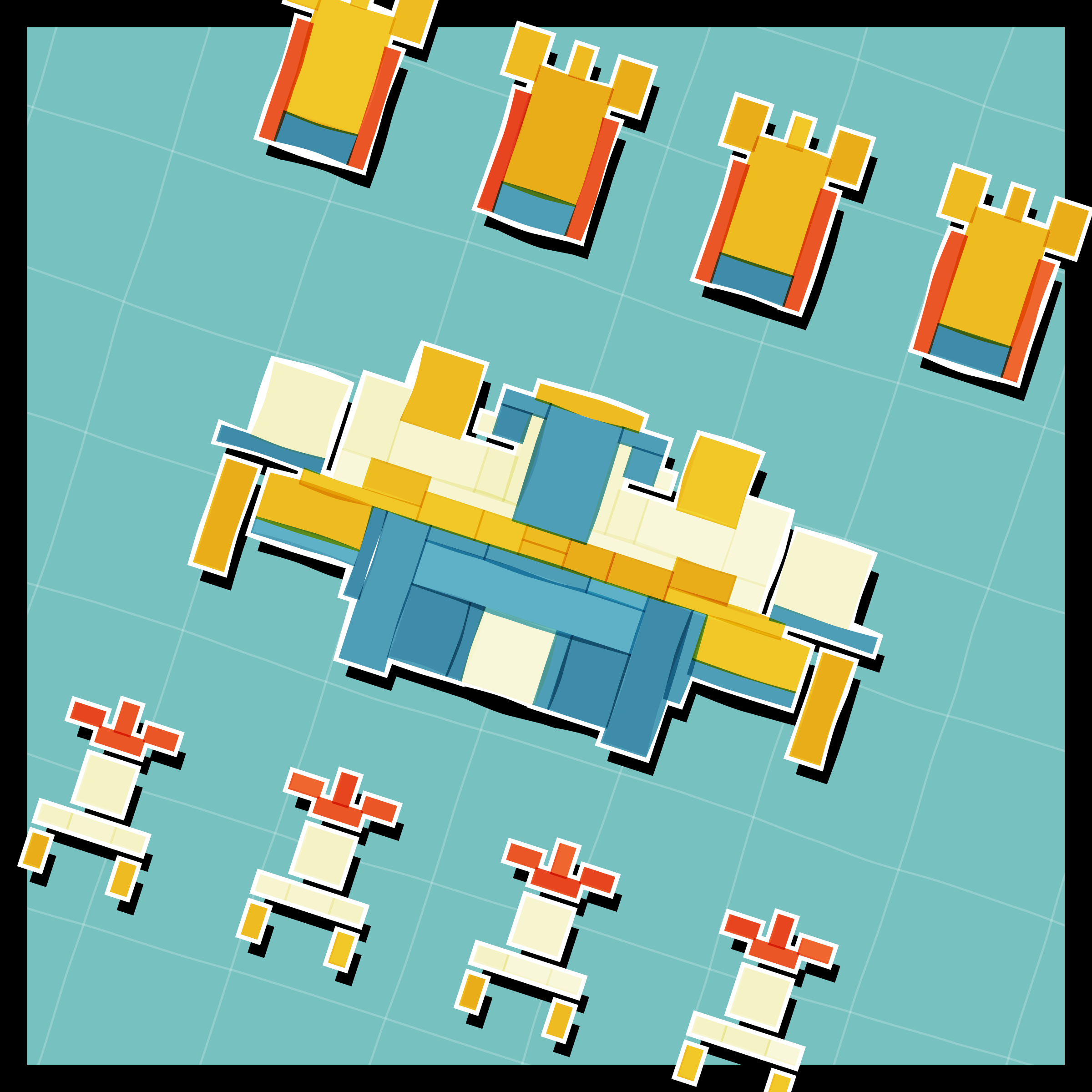 Art Blocks - Art Blocks v2 - Paper Armada #1108 - NFT # 37001108