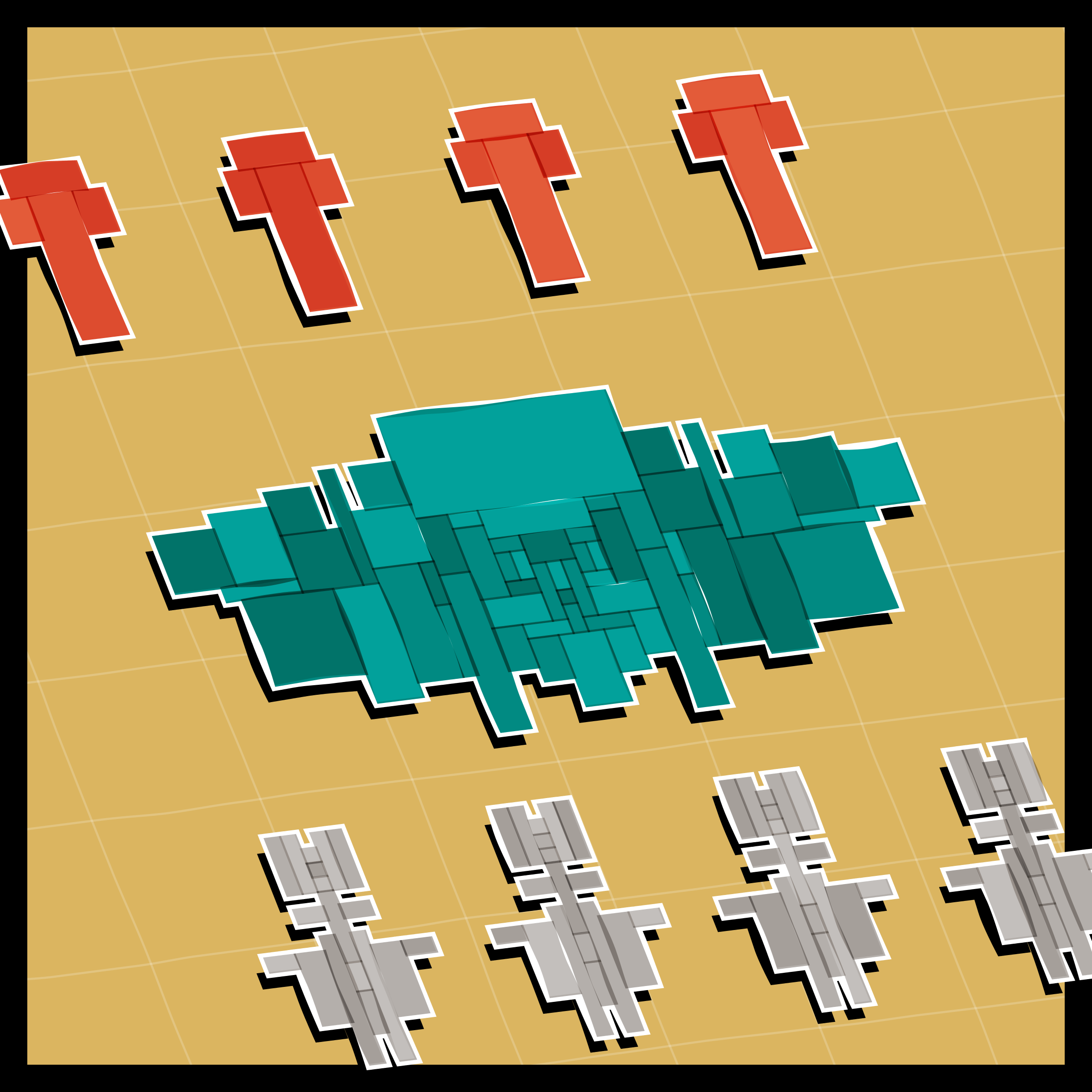 Art Blocks - Art Blocks v2 - Paper Armada #1127 - NFT # 37001127