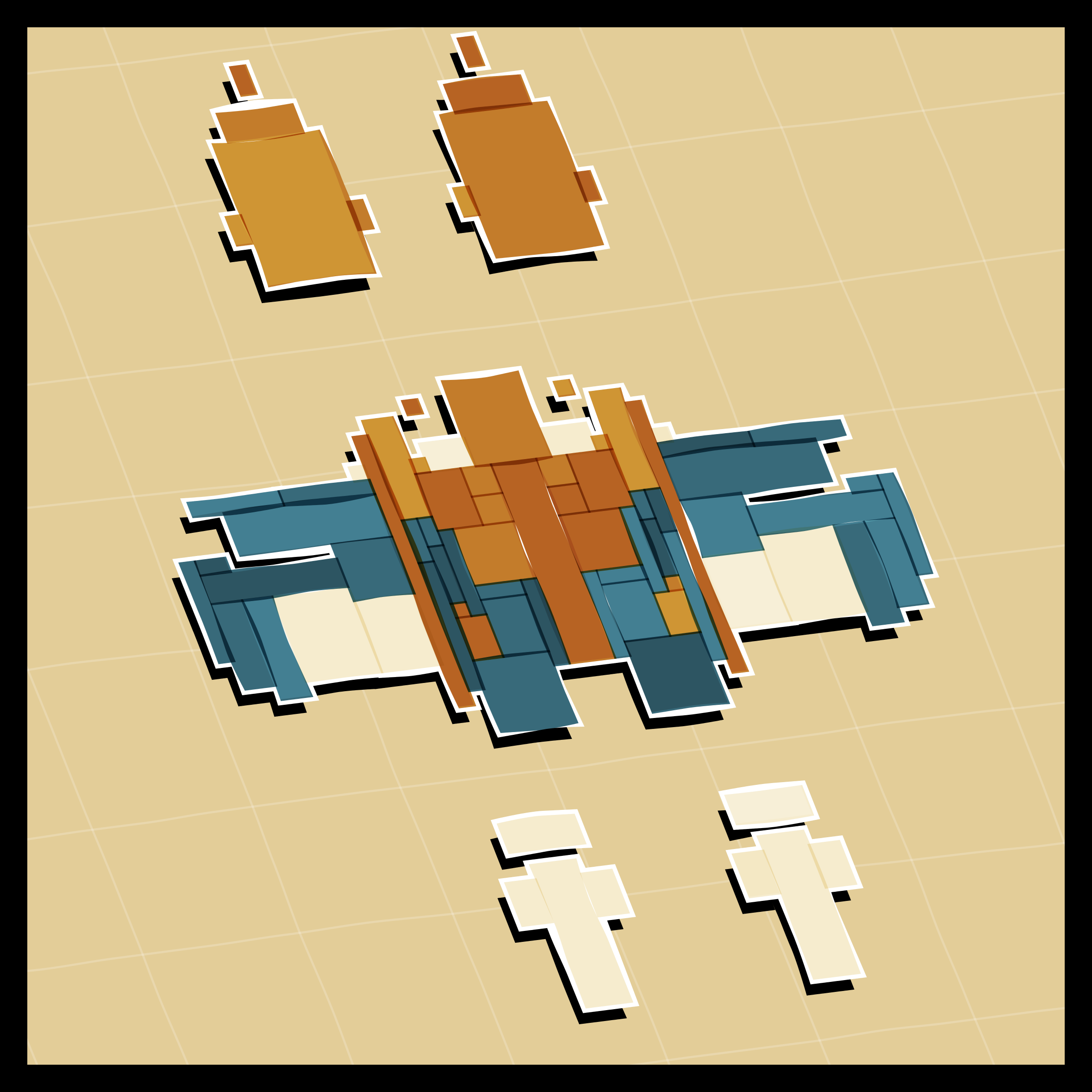 Art Blocks - Art Blocks v2 - Paper Armada #1134 - NFT # 37001134