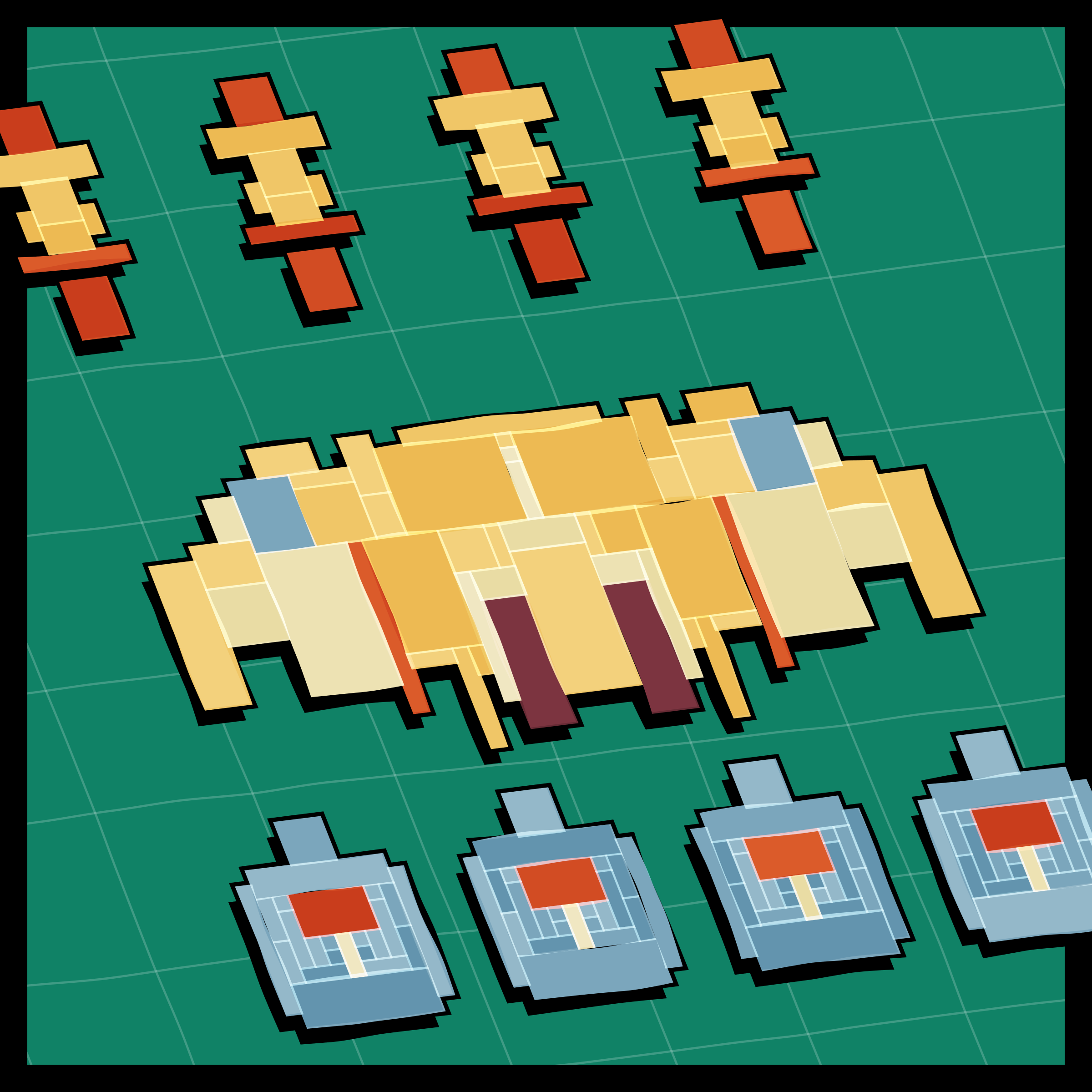 Art Blocks - Art Blocks v2 - Paper Armada #1138 - NFT # 37001138