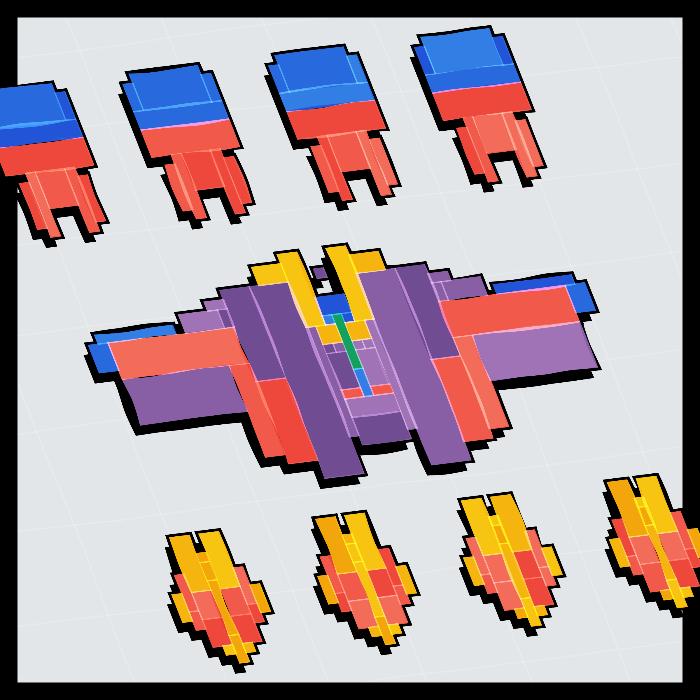 Art Blocks - Art Blocks v2 - Paper Armada #1142 - NFT # 37001142