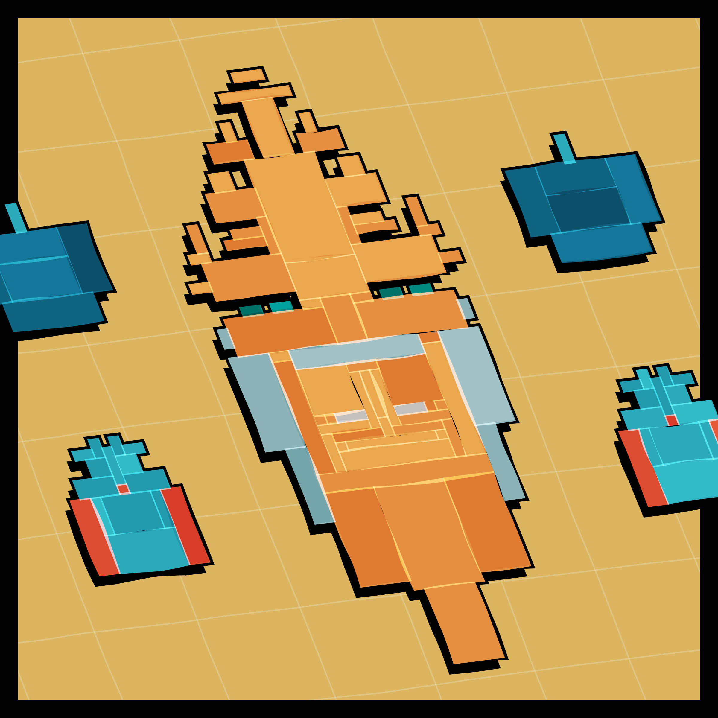 Art Blocks - Art Blocks v2 - Paper Armada #1148 - NFT # 37001148