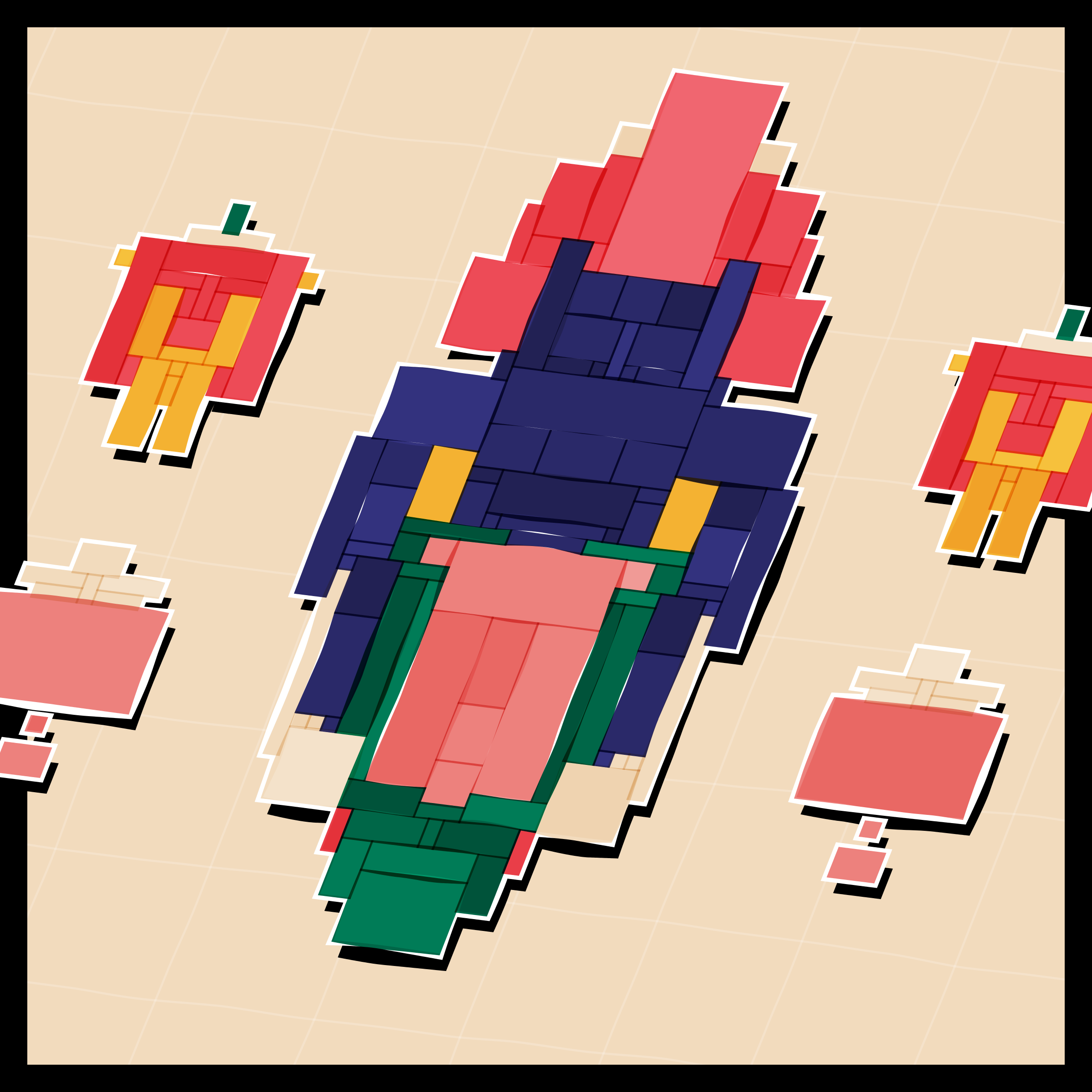 Art Blocks - Art Blocks v2 - Paper Armada #1156 - NFT # 37001156