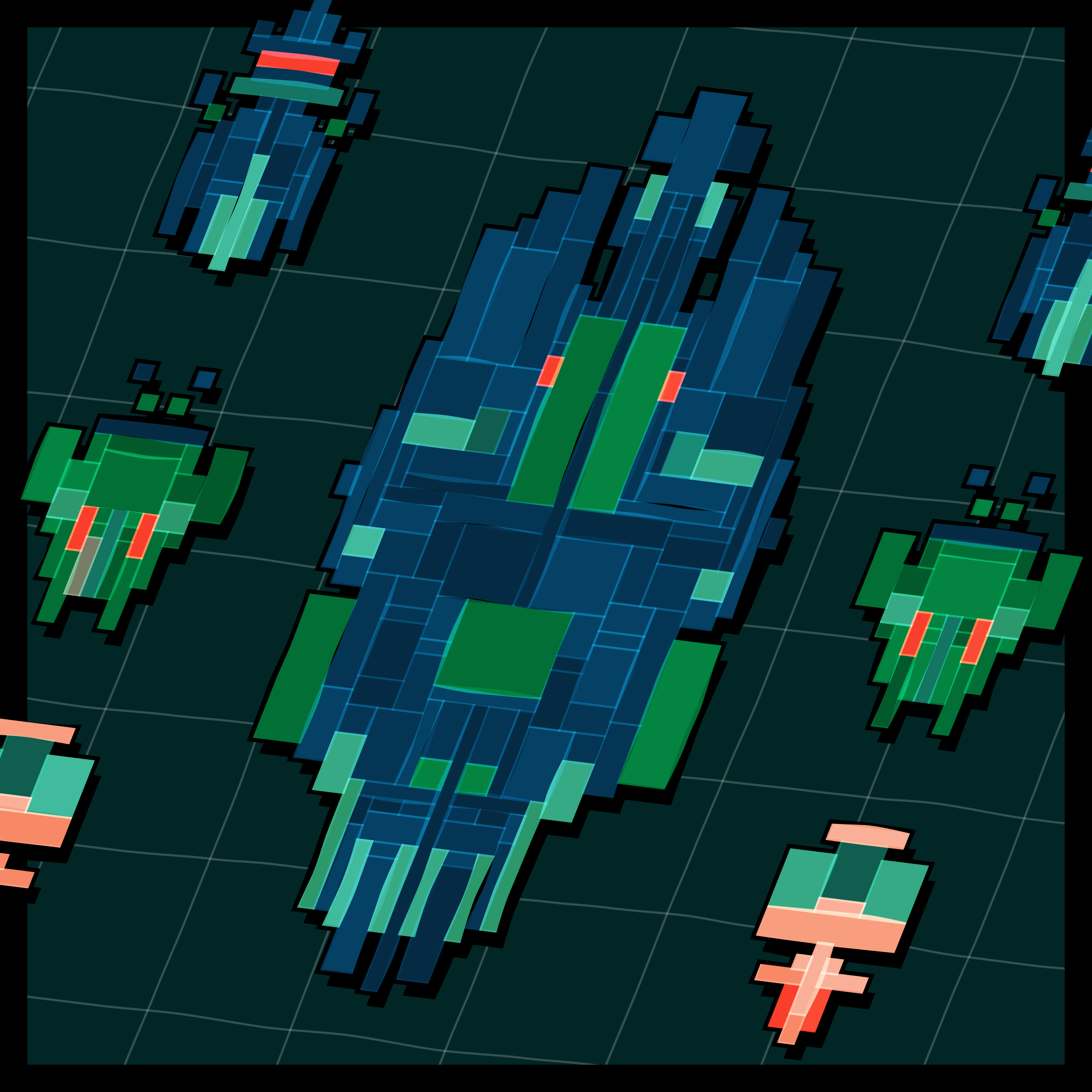 Art Blocks - Art Blocks v2 - Paper Armada #1157 - NFT # 37001157