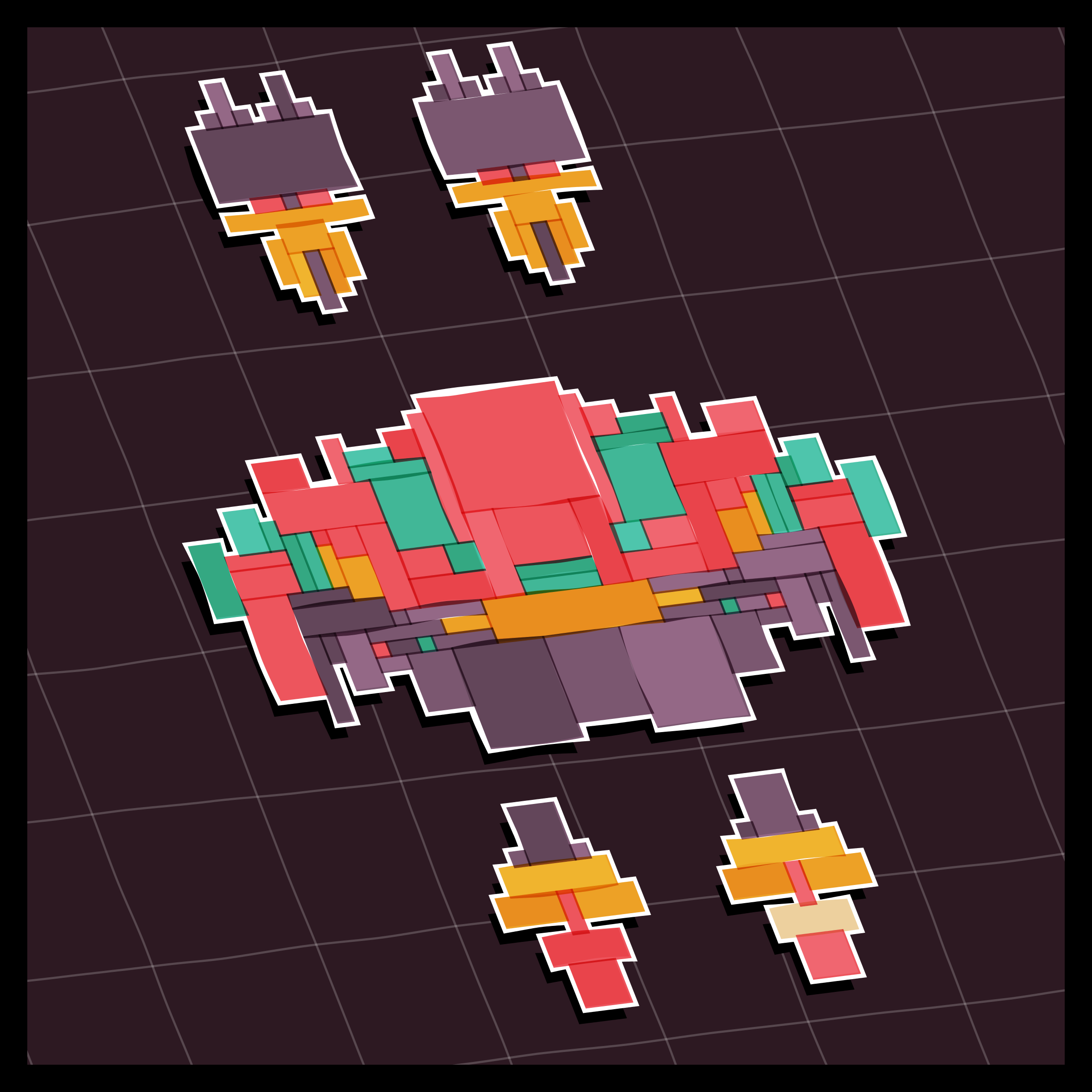 Art Blocks - Art Blocks v2 - Paper Armada #1169 - NFT # 37001169