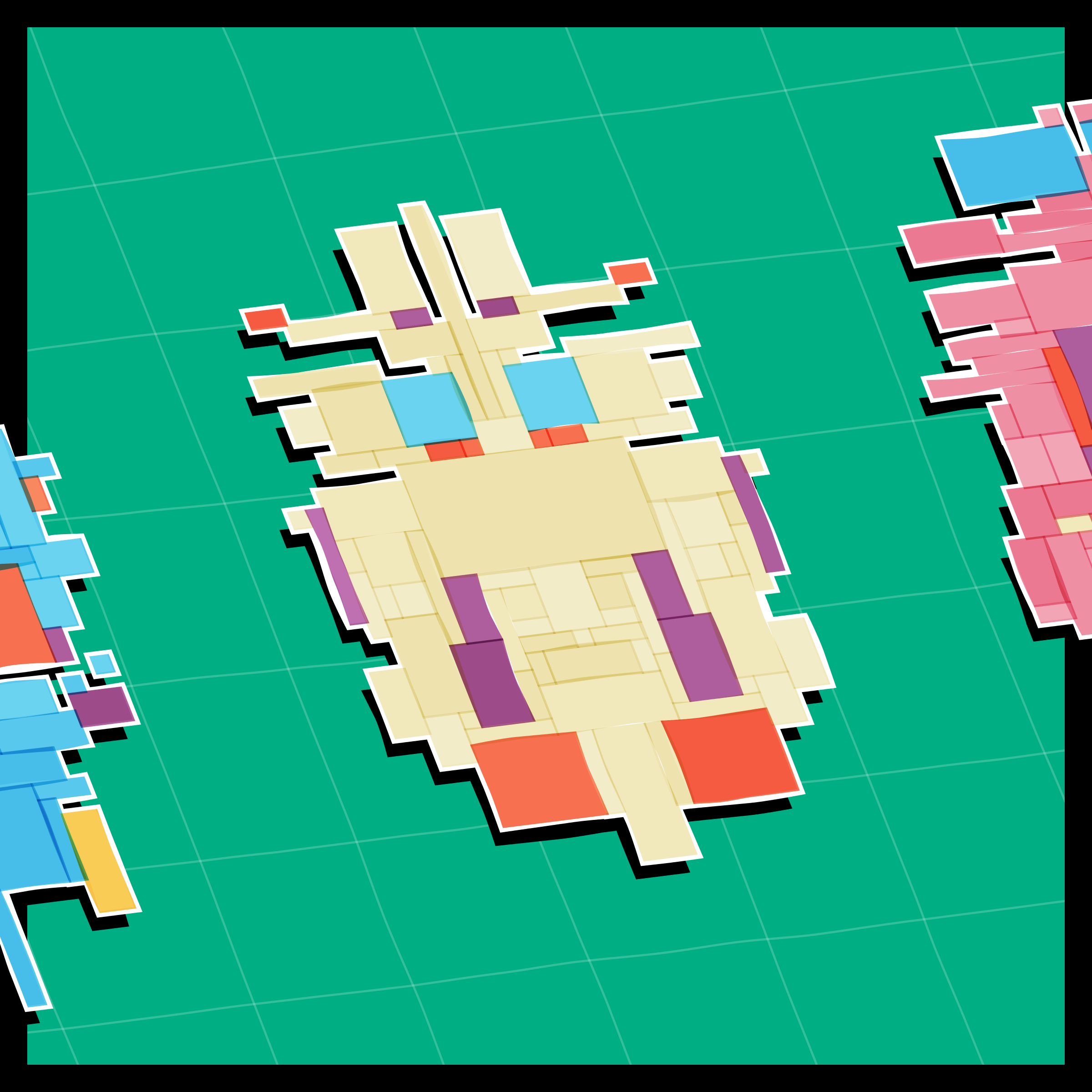 Art Blocks - Art Blocks v2 - Paper Armada #1196 - NFT # 37001196