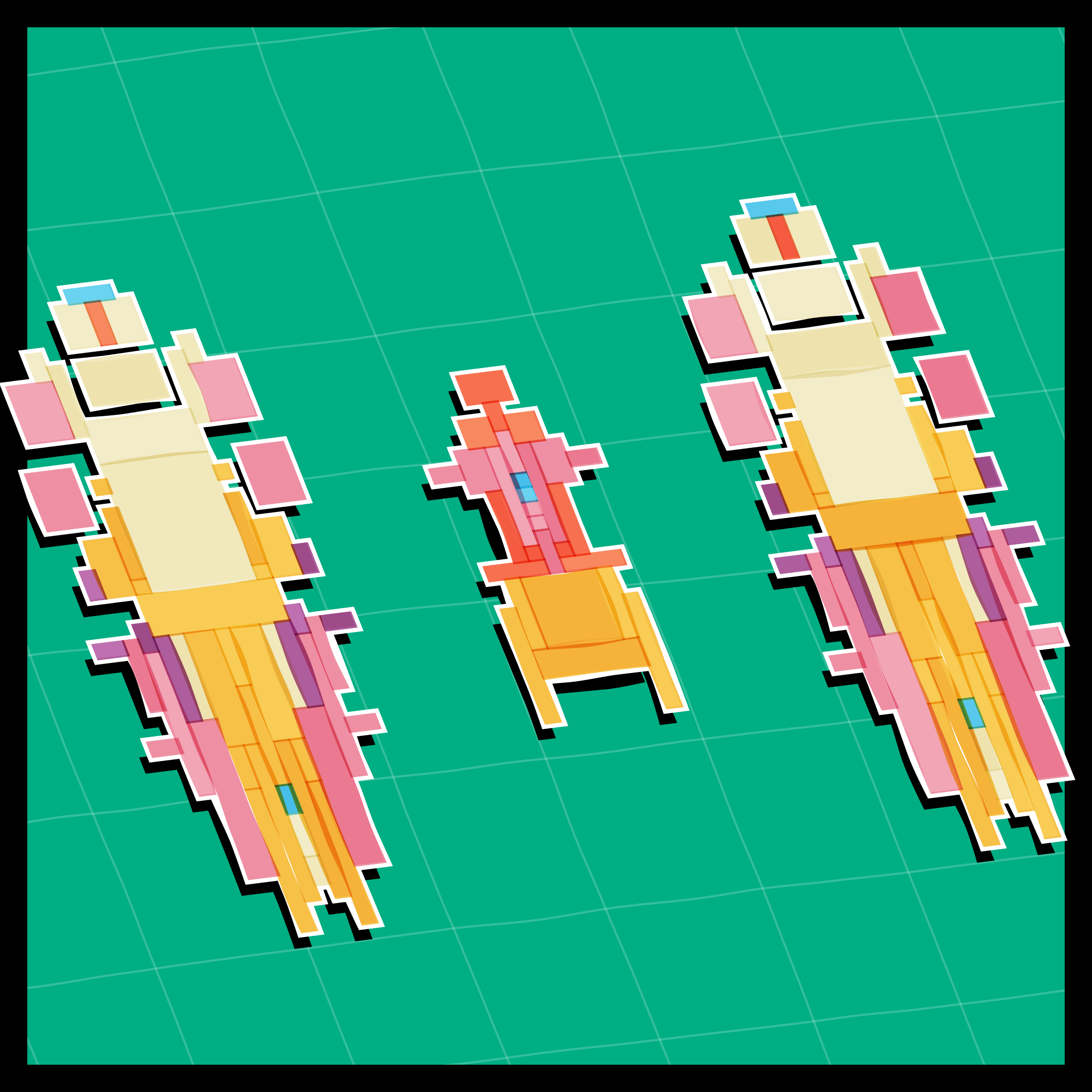 Art Blocks - Art Blocks v2 - Paper Armada #1221 - NFT # 37001221