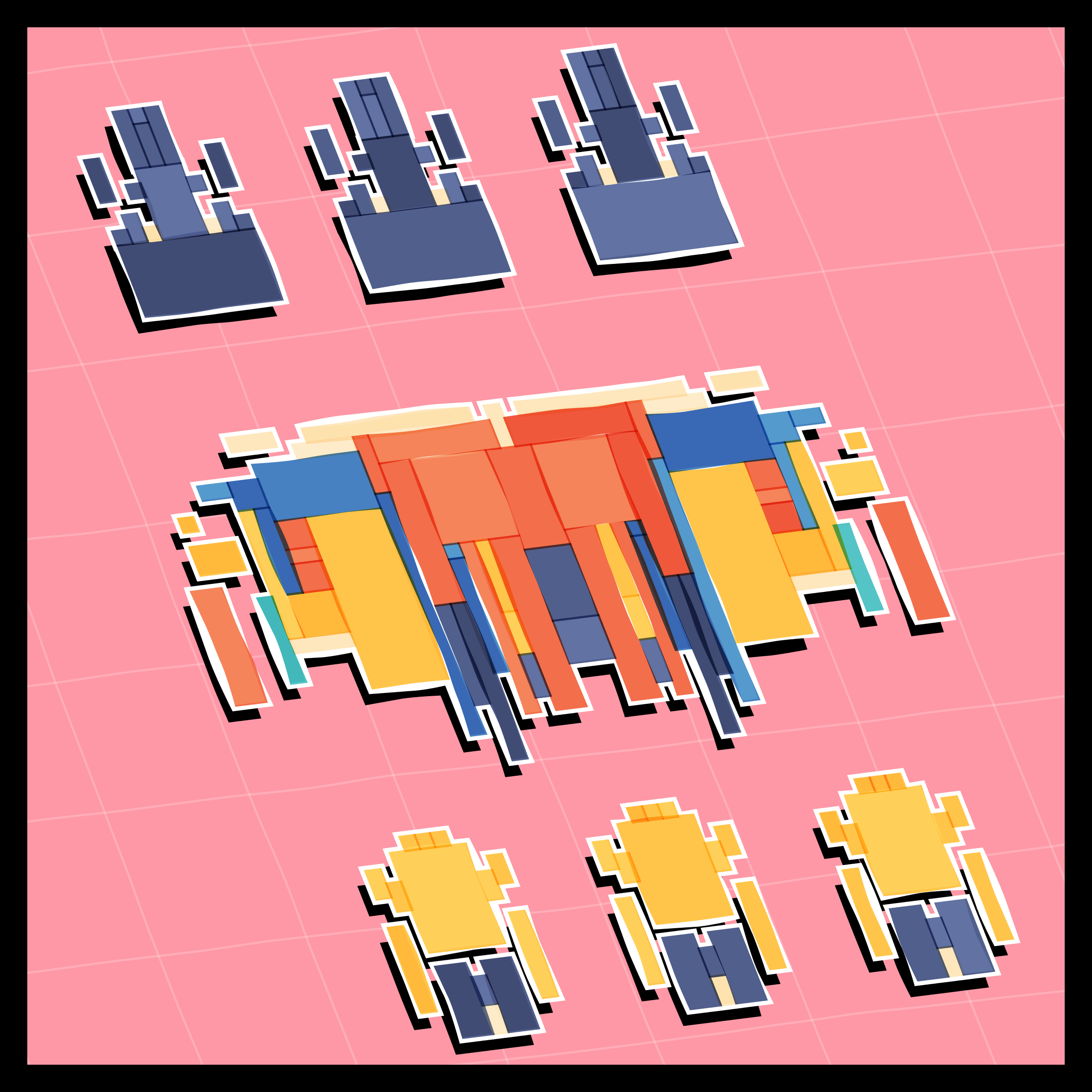 Art Blocks - Art Blocks v2 - Paper Armada #1251 - NFT # 37001251