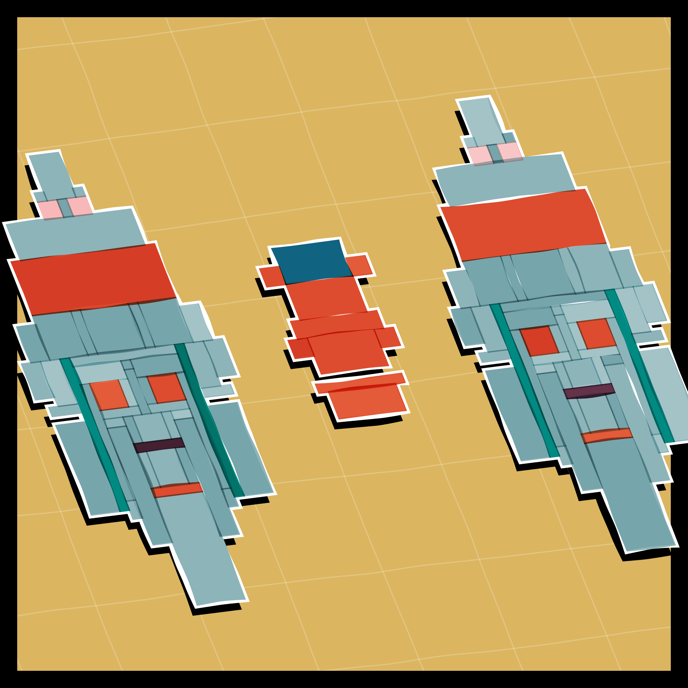 Art Blocks - Art Blocks v2 - Paper Armada #1282 - NFT # 37001282