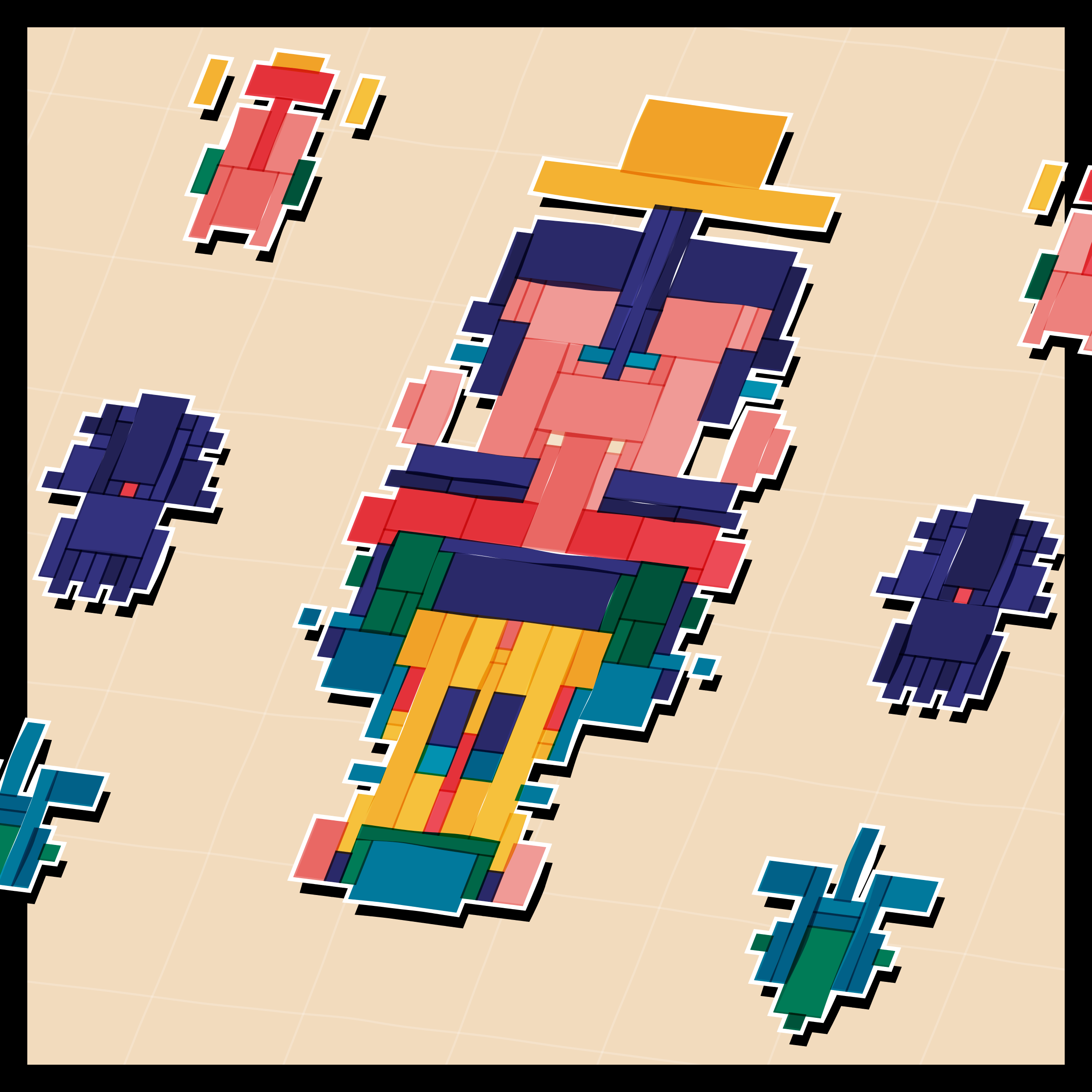 Art Blocks - Art Blocks v2 - Paper Armada #1319 - NFT # 37001319