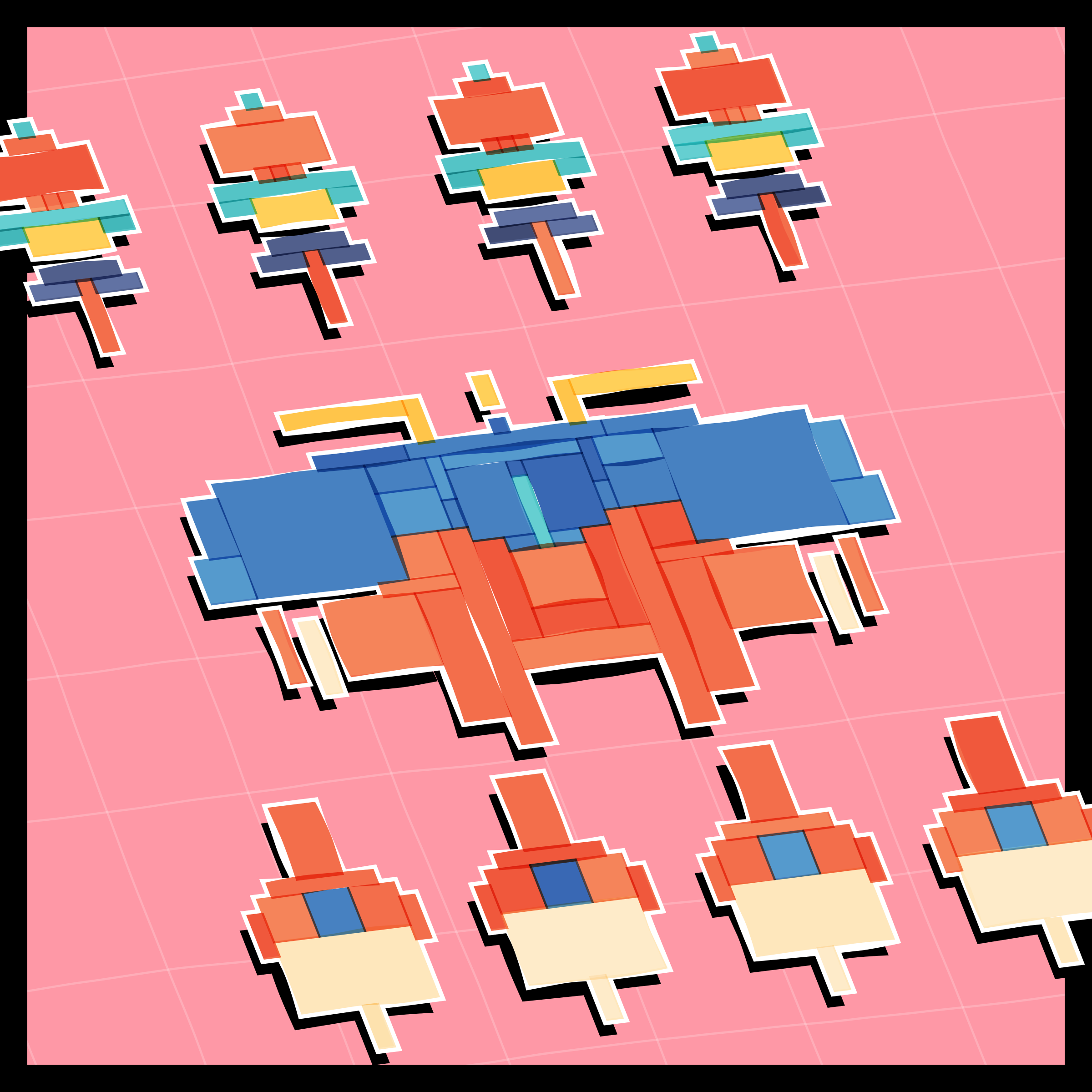 Art Blocks - Art Blocks v2 - Paper Armada #1328 - NFT # 37001328