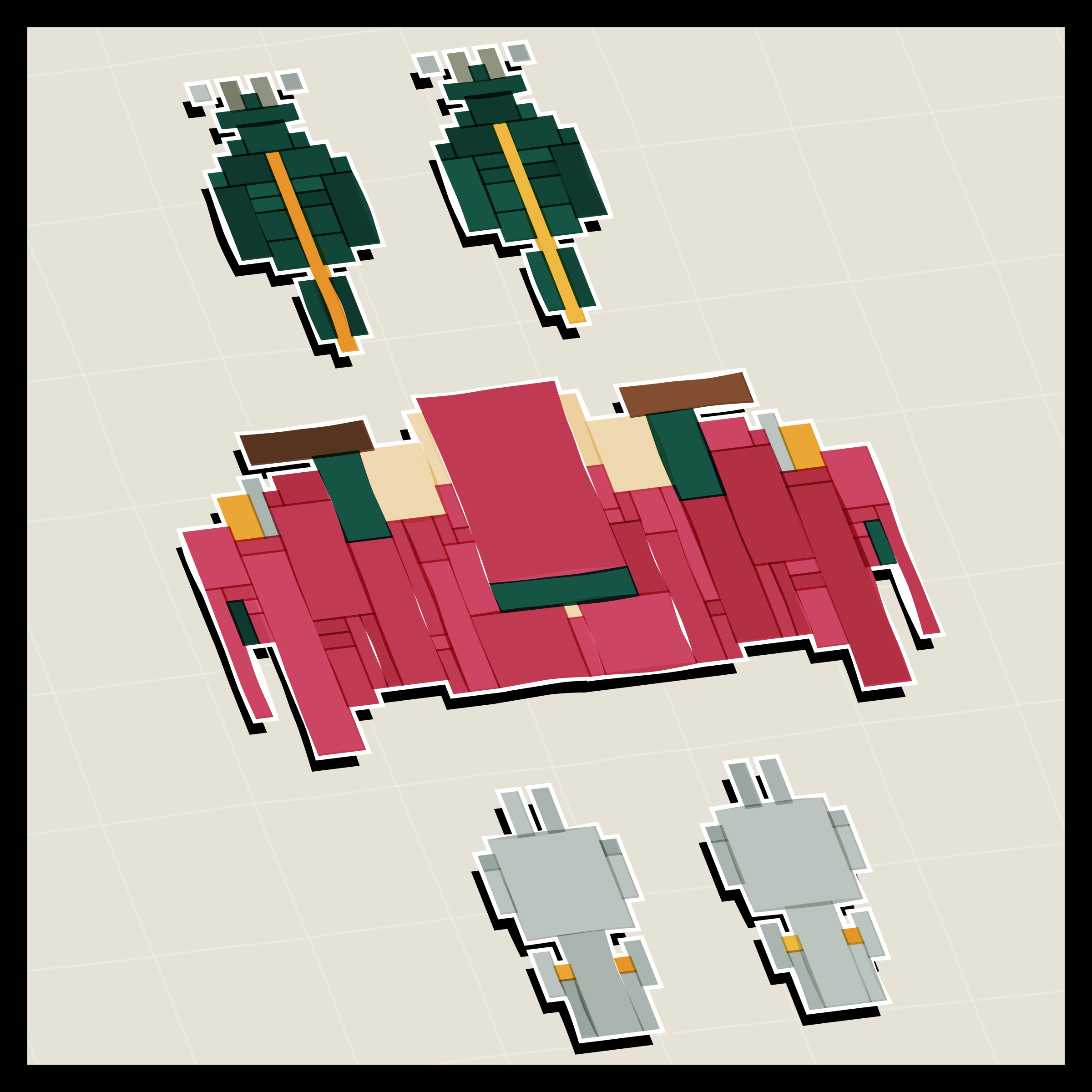 Art Blocks - Art Blocks v2 - Paper Armada #1330 - NFT # 37001330