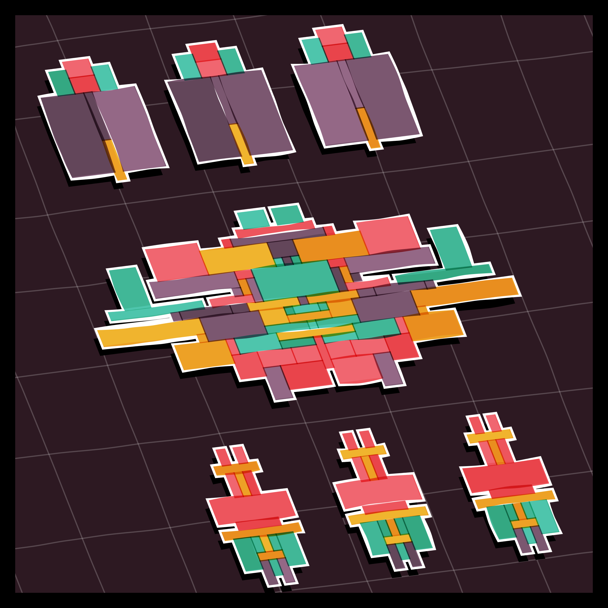 Art Blocks - Art Blocks v2 - Paper Armada #1335 - NFT # 37001335