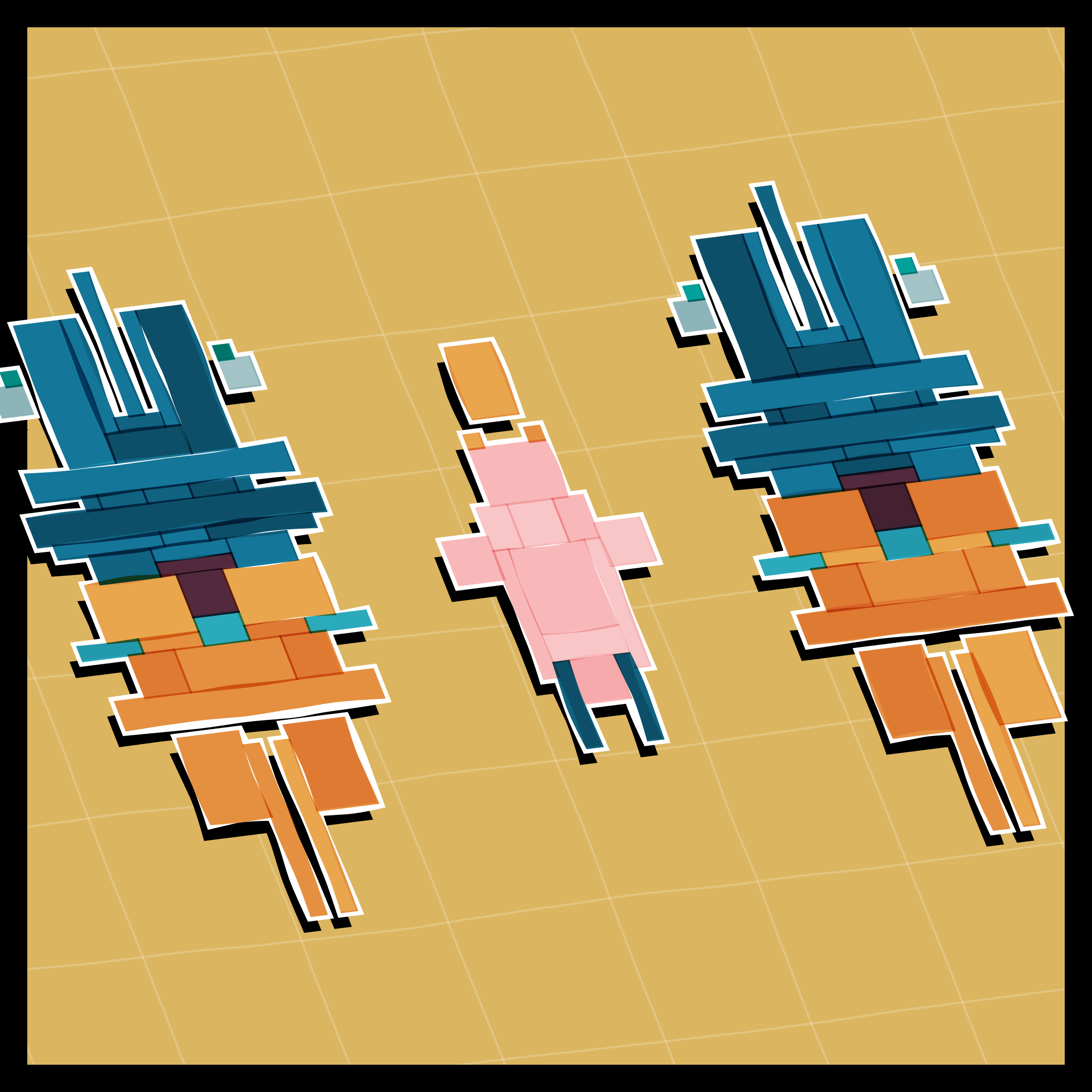 Art Blocks - Art Blocks v2 - Paper Armada #1366 - NFT # 37001366